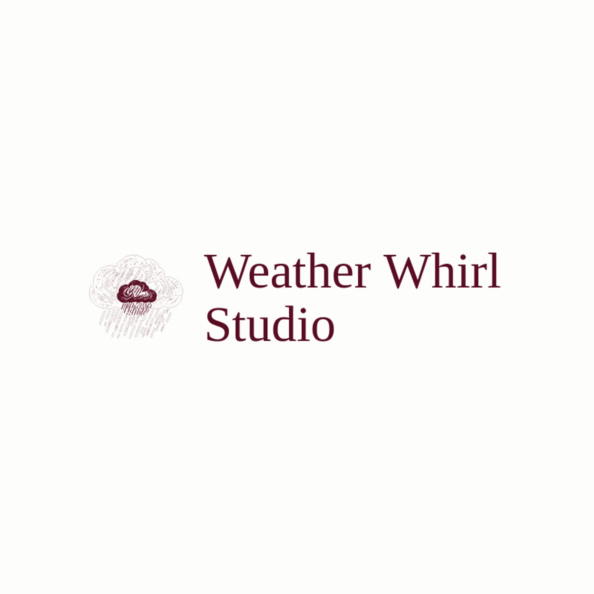 Weather Whirl Studio logo for rain