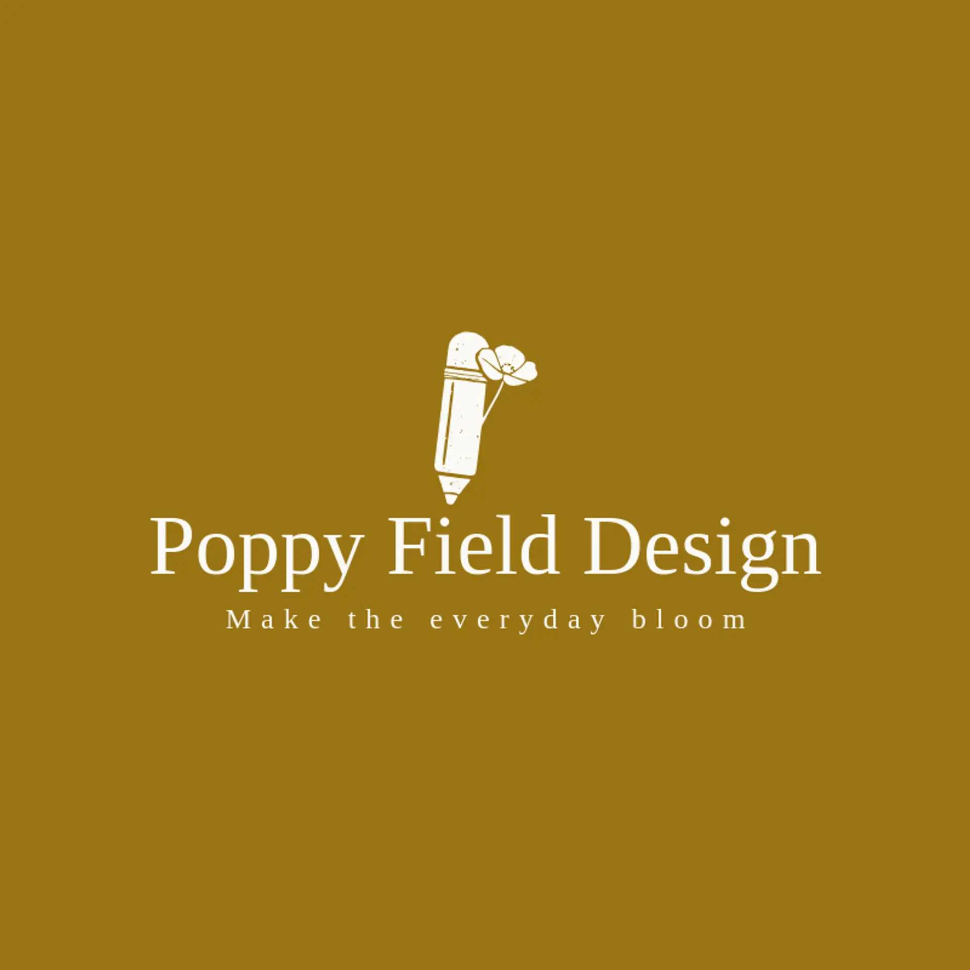 Poppy Field Design logo for artistic