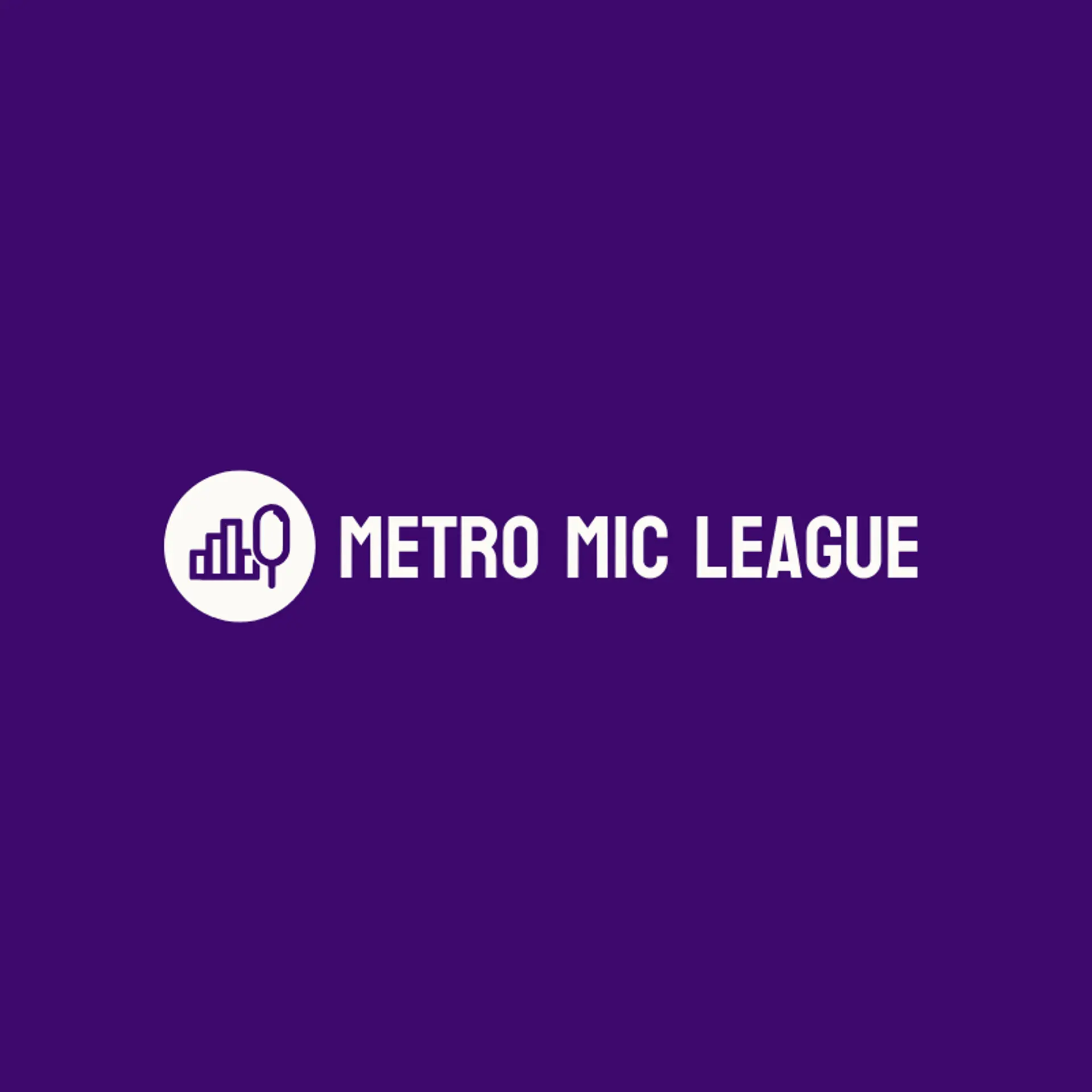 Metro Mic League logo for microphone