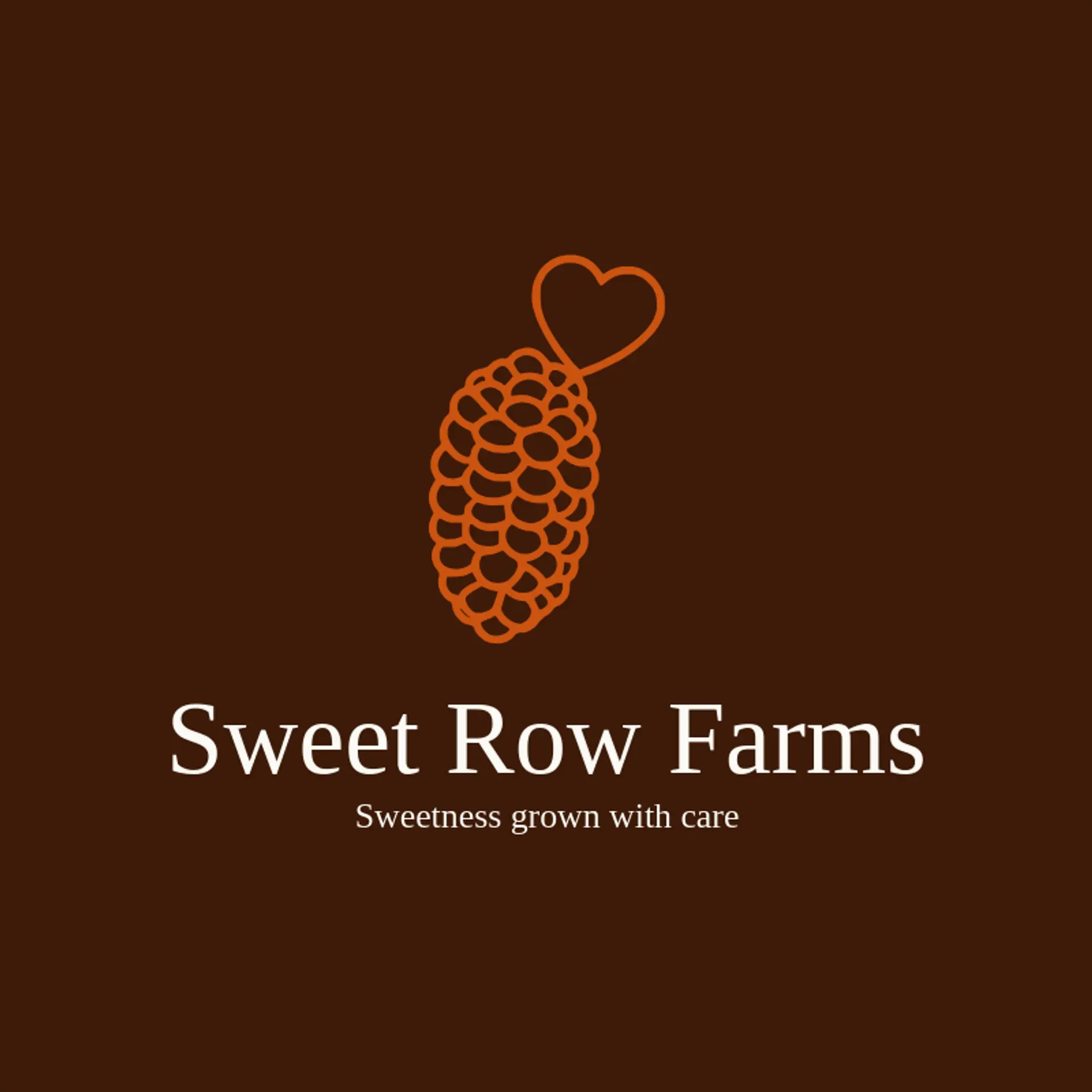 Sweet Row Farms logo for corn