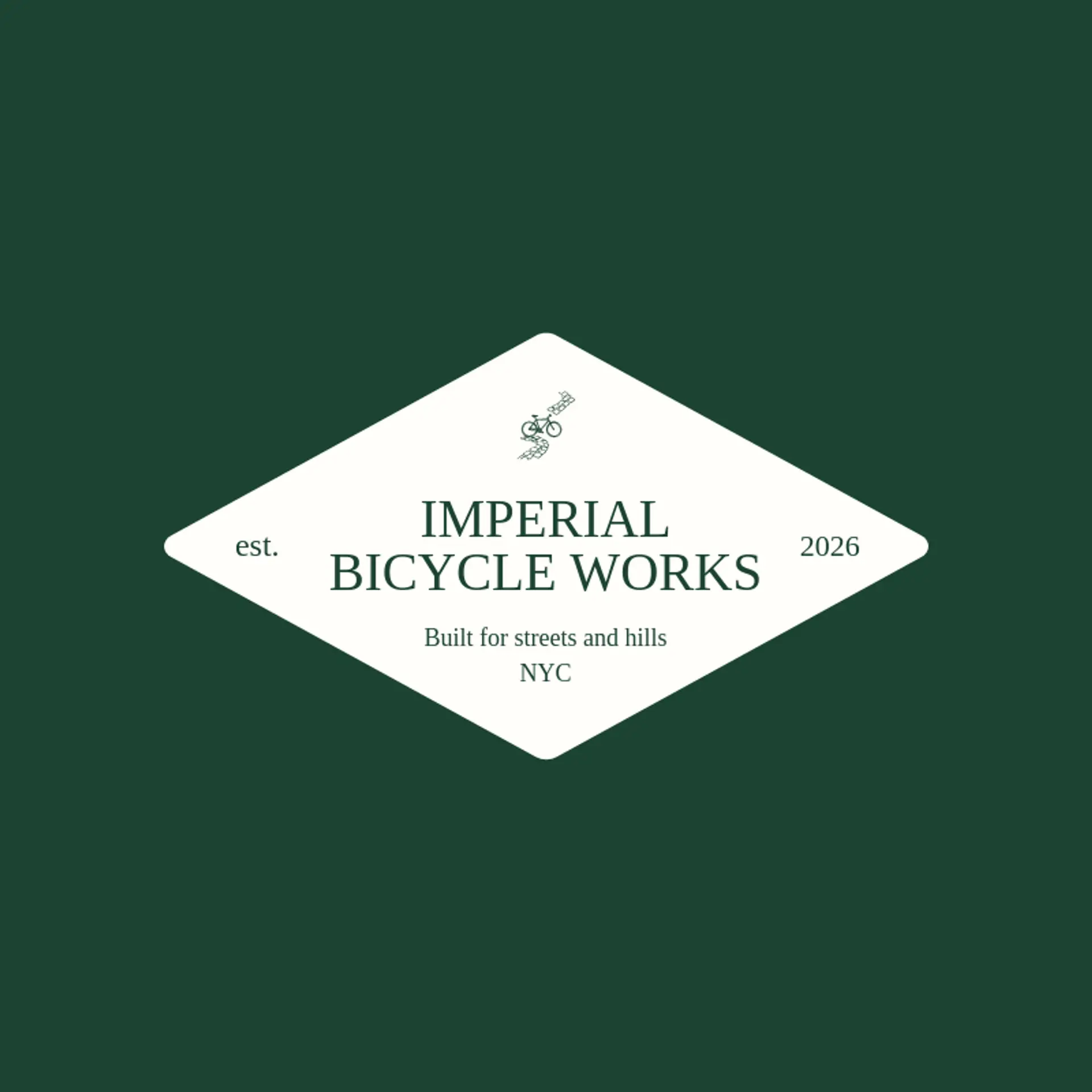 Imperial Bicycle Works logo for rome