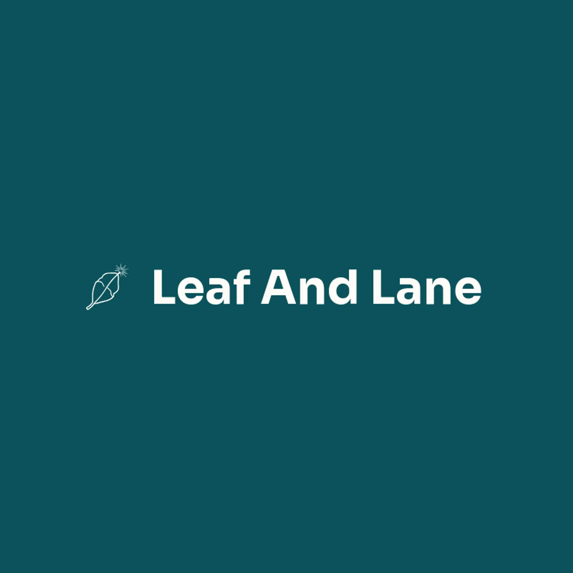Leaf and Lane logo for car detailing