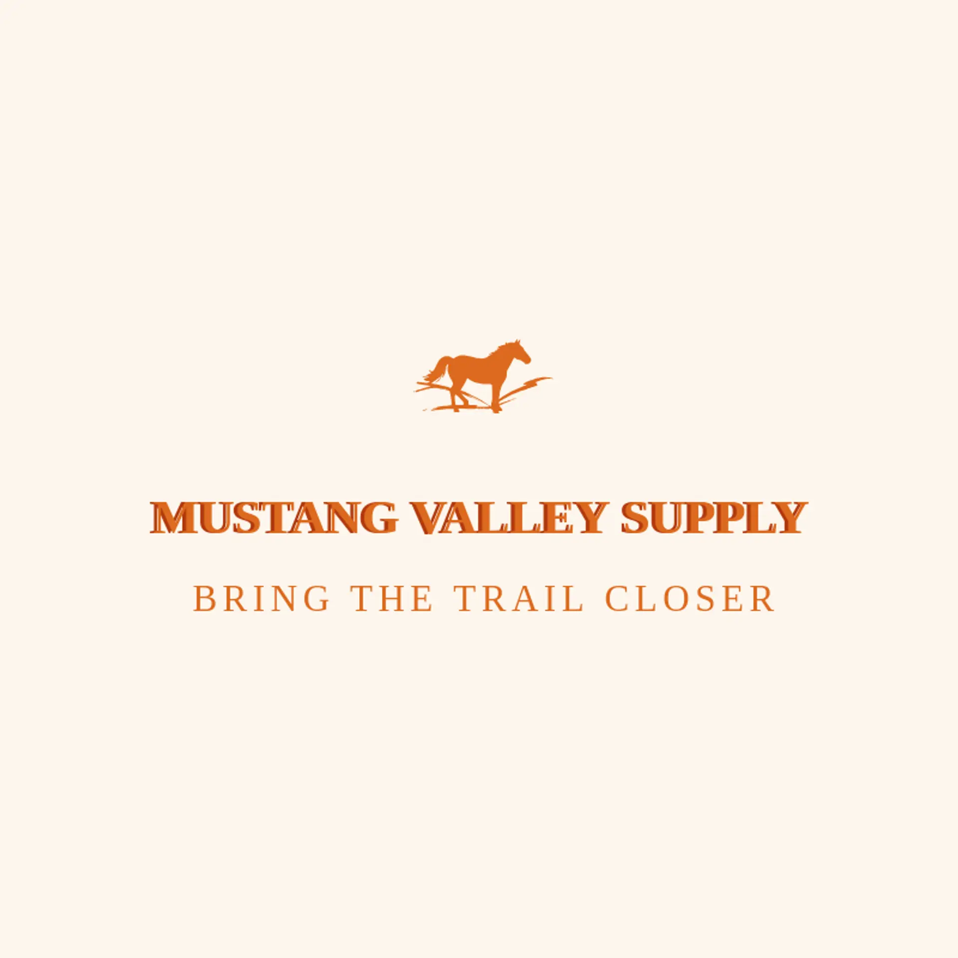 Mustang Valley Supply logo for mustang