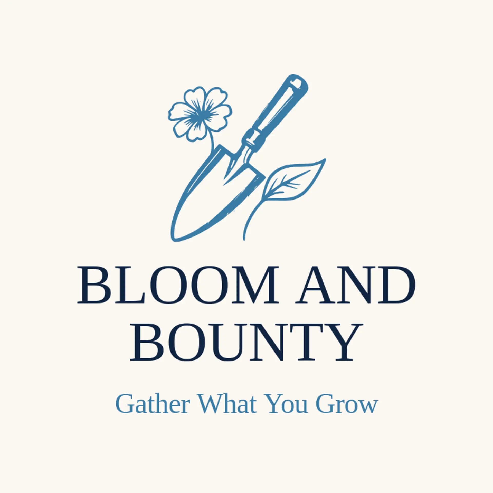 Bloom and Bounty logo for gardening