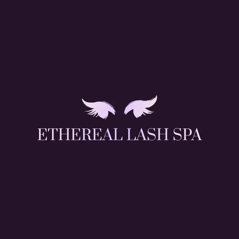 The lash name Ethereal Lash Spa as a branded logo with a single color icon