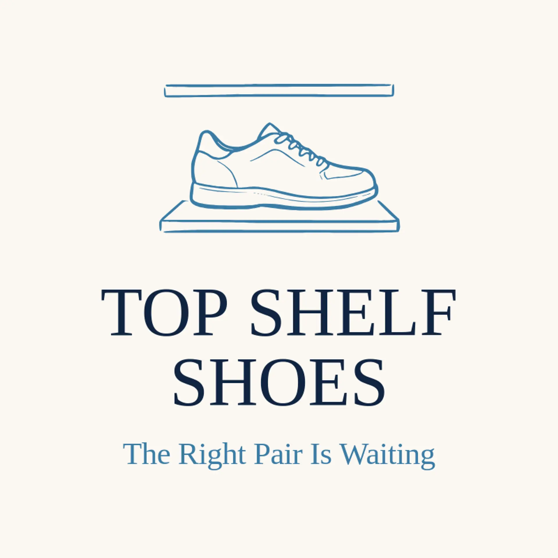 Top Shelf Shoes logo for shoe store