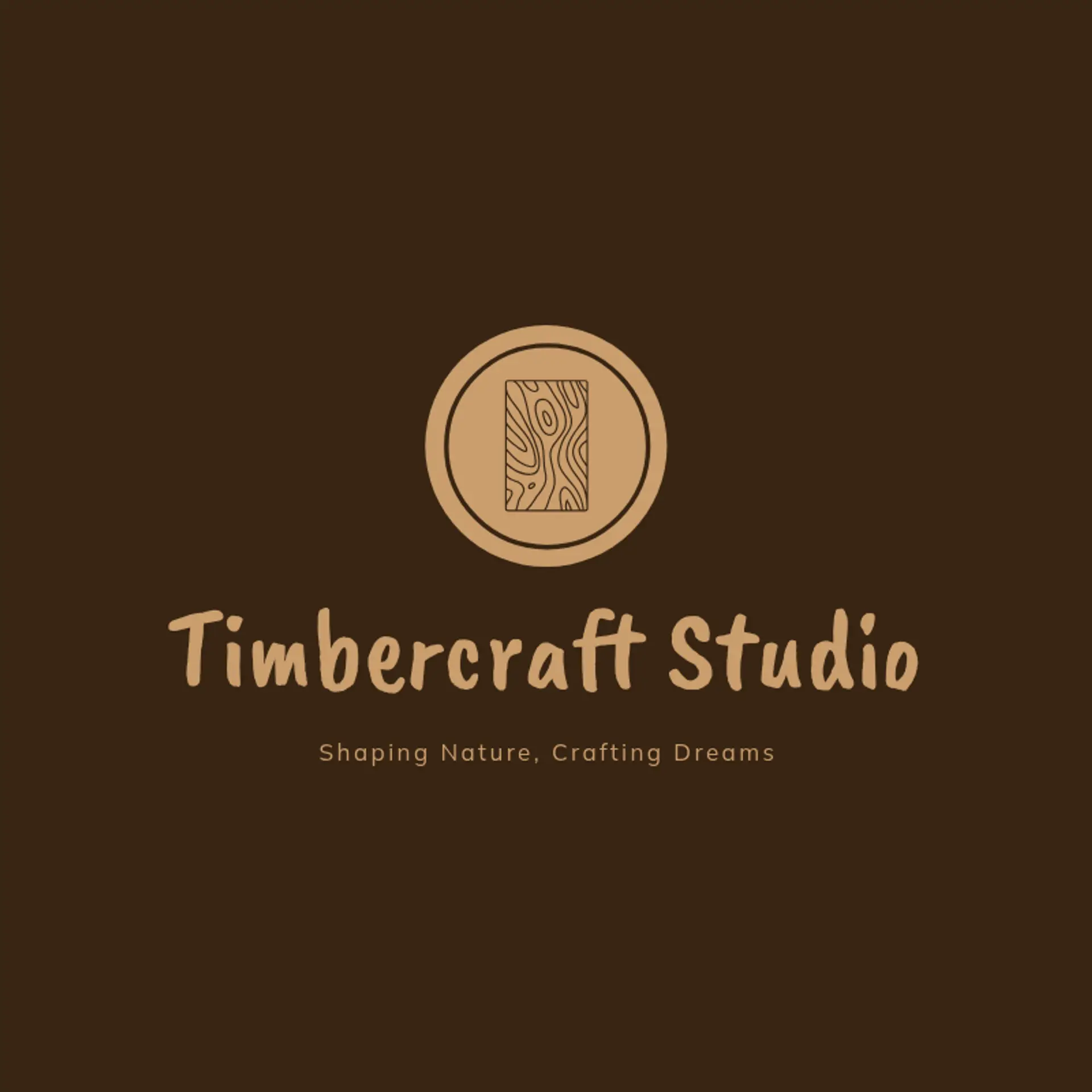 TimberCraft Studio logo for woodworking