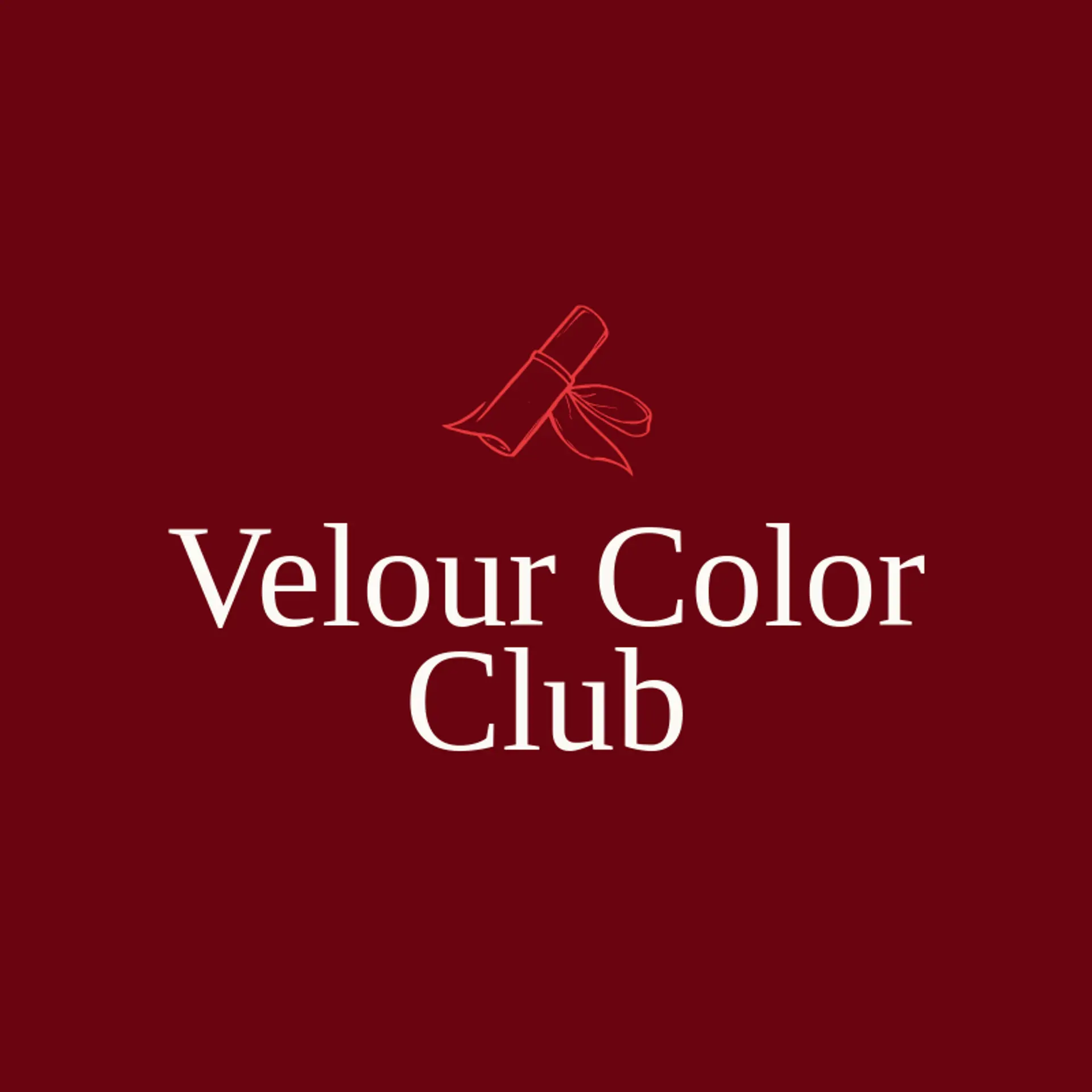 Velour Color Club logo for cosmetics