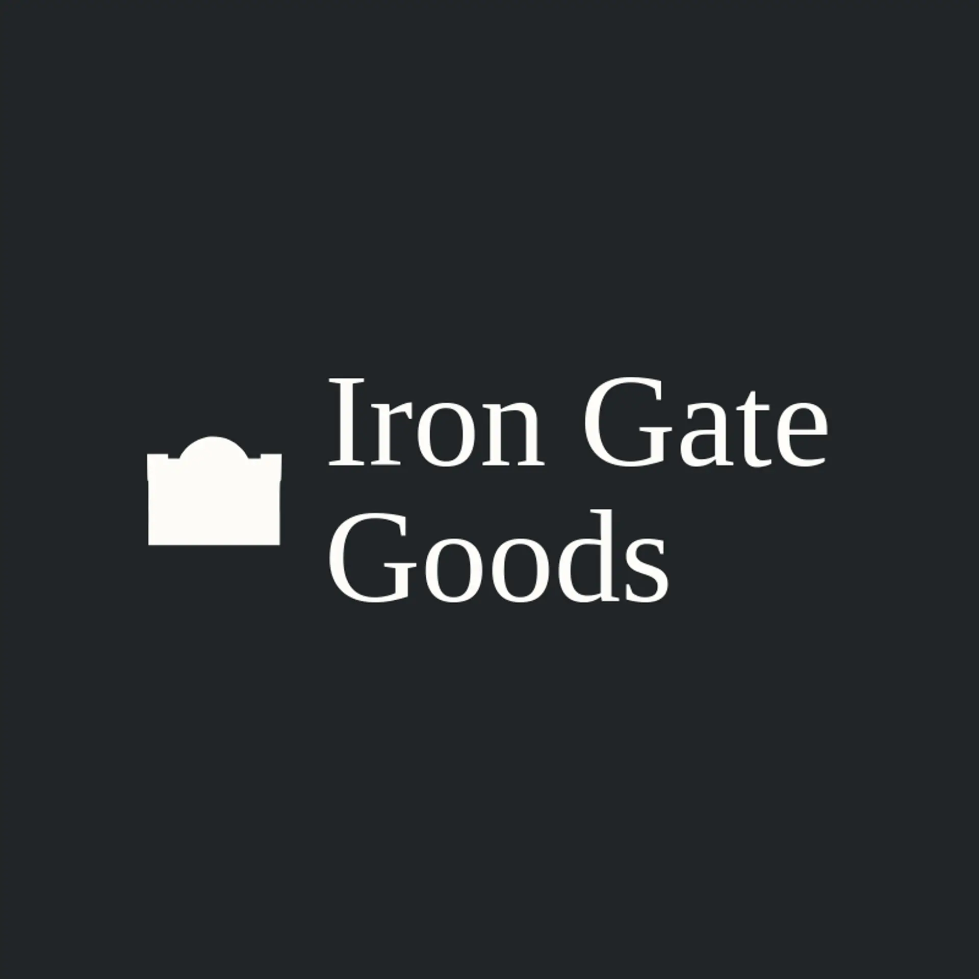 Iron Gate Goods logo for army