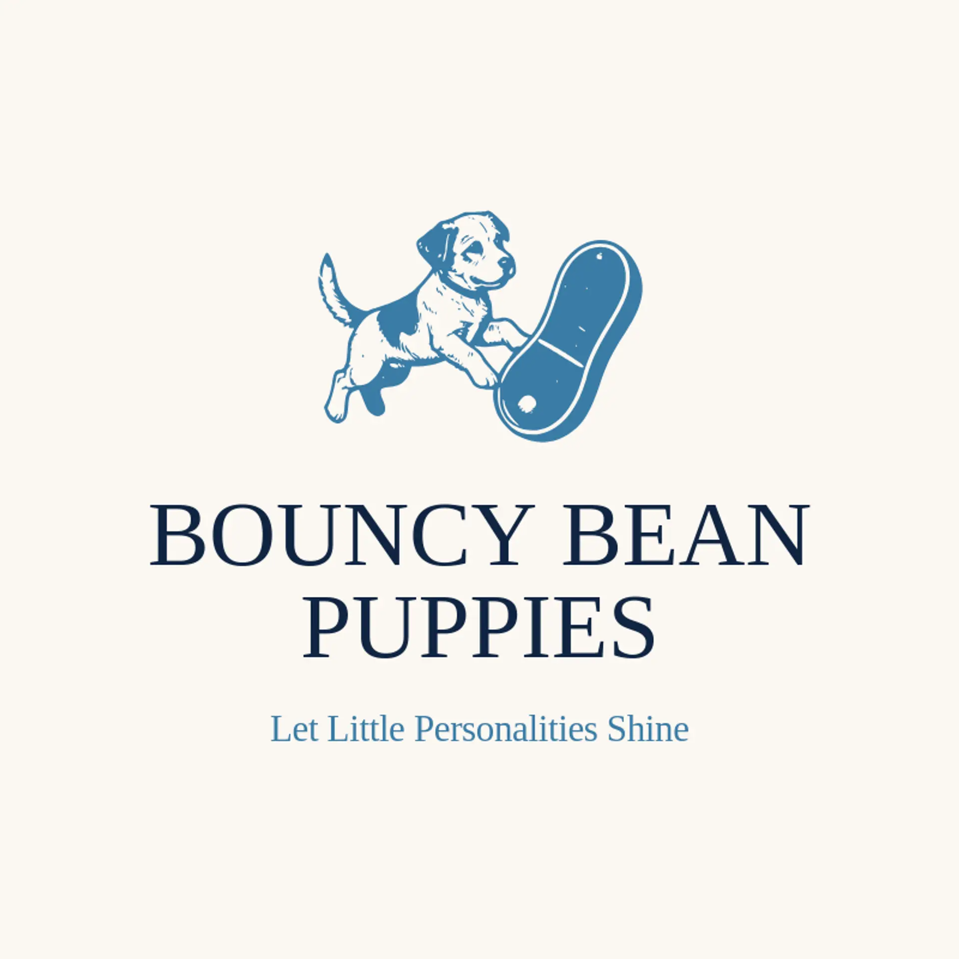 Bouncy Bean Puppies logo for puppy