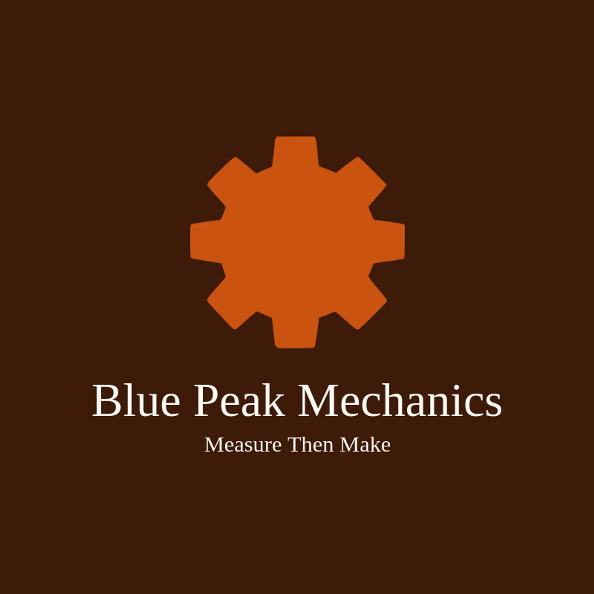 Blue Peak Mechanics logo for engineer