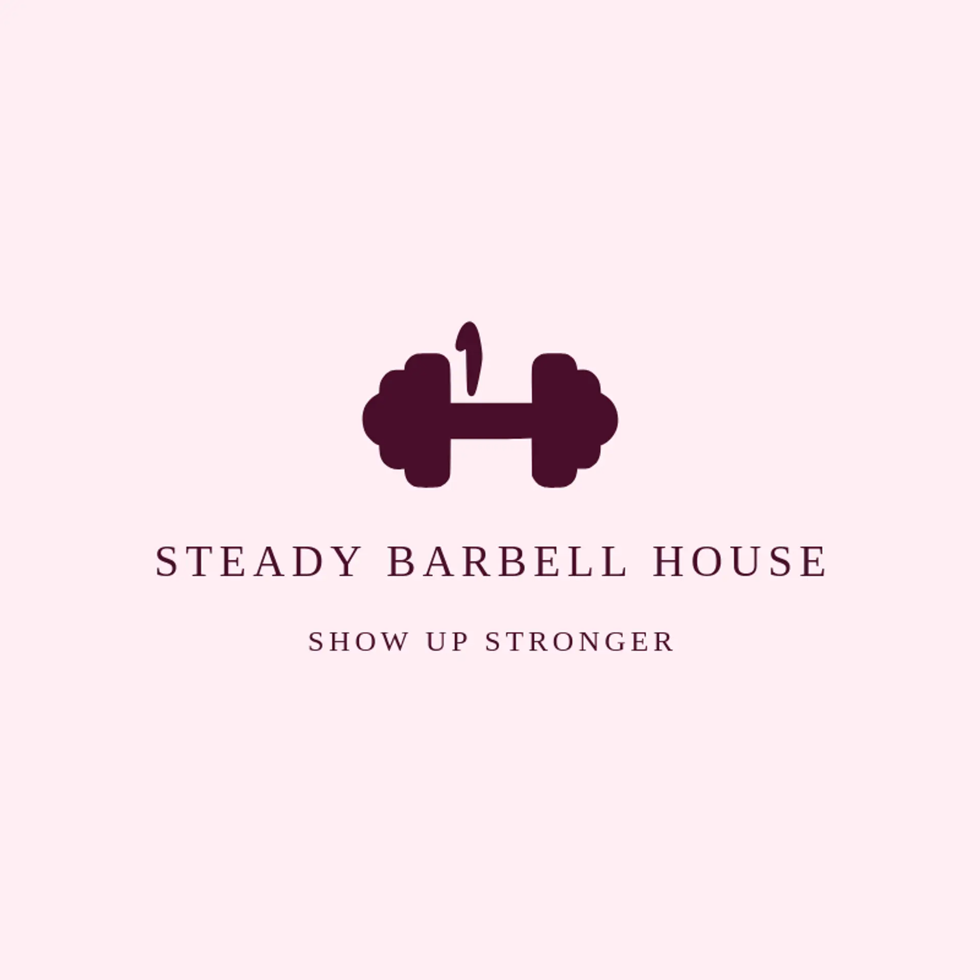 Steady Barbell House logo for dumbbell