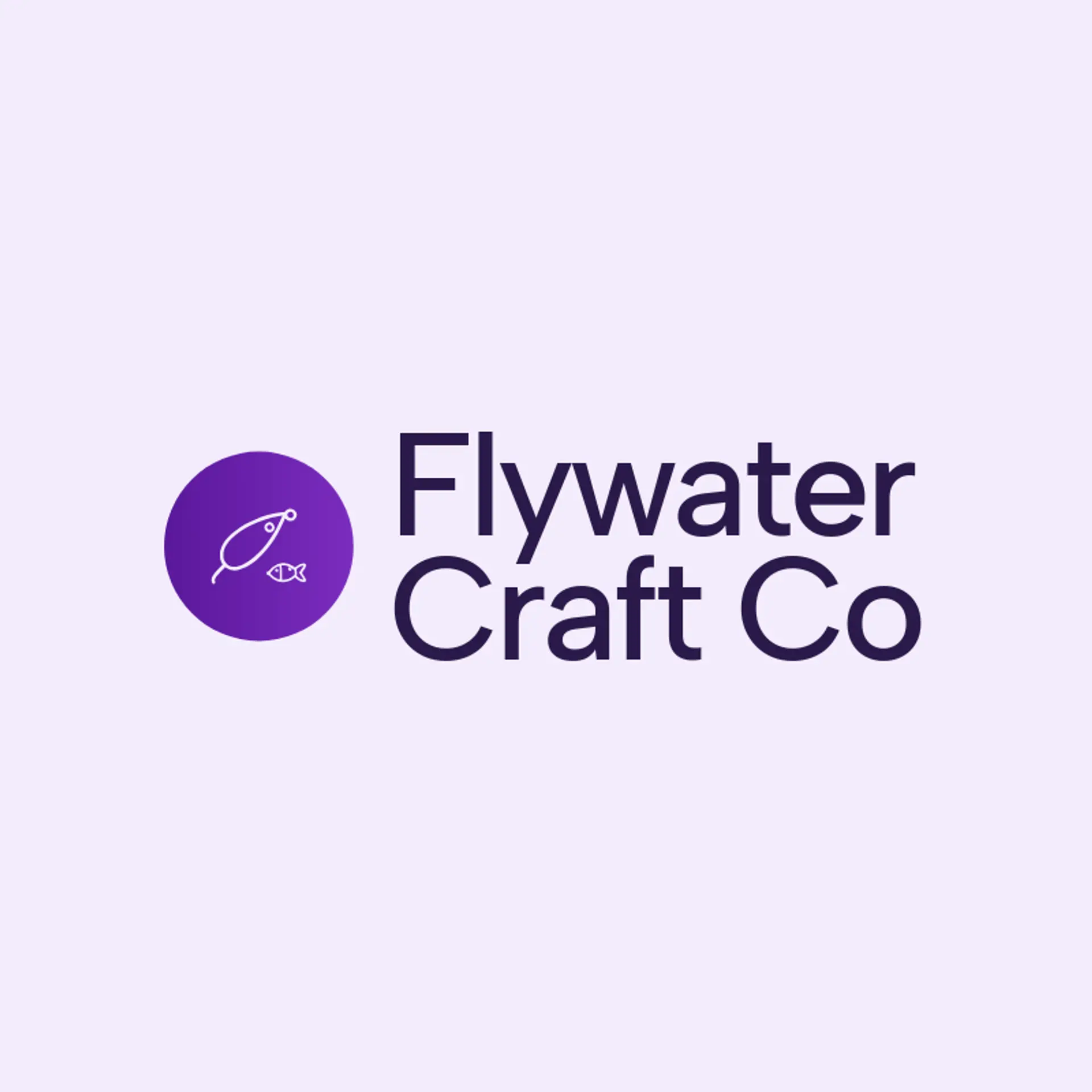 Flywater Craft Co logo for fishing