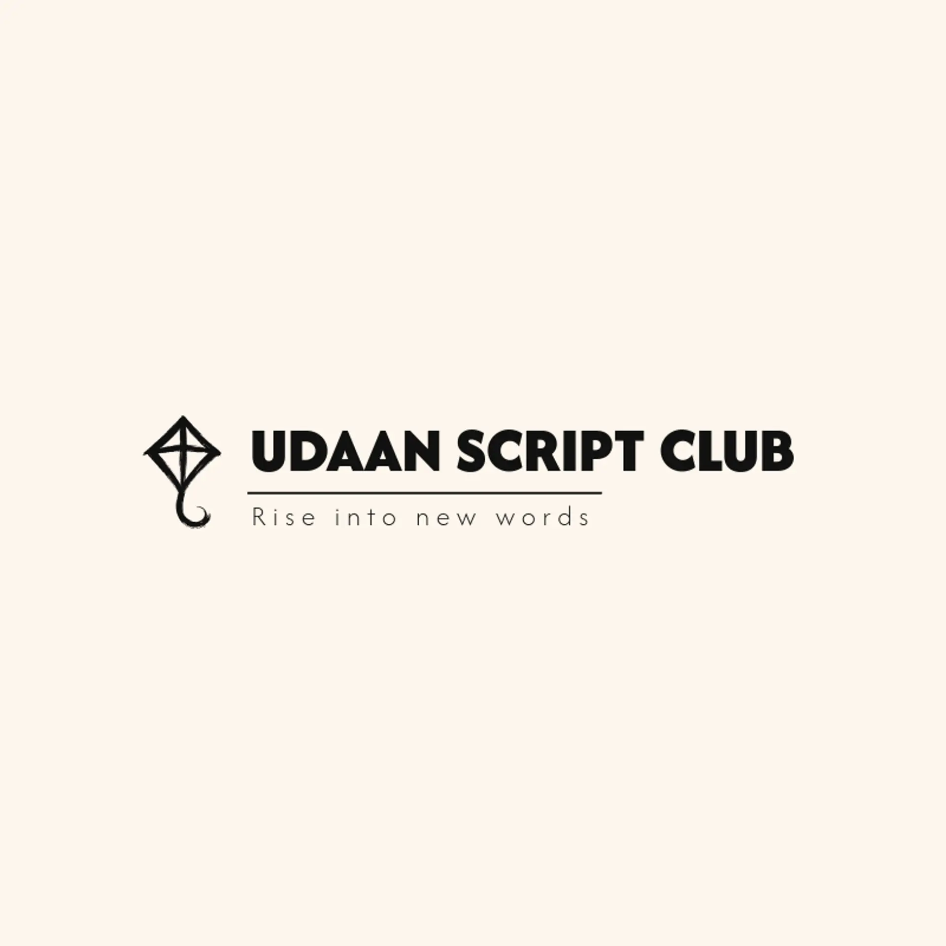 Udaan Script Club logo for hindi