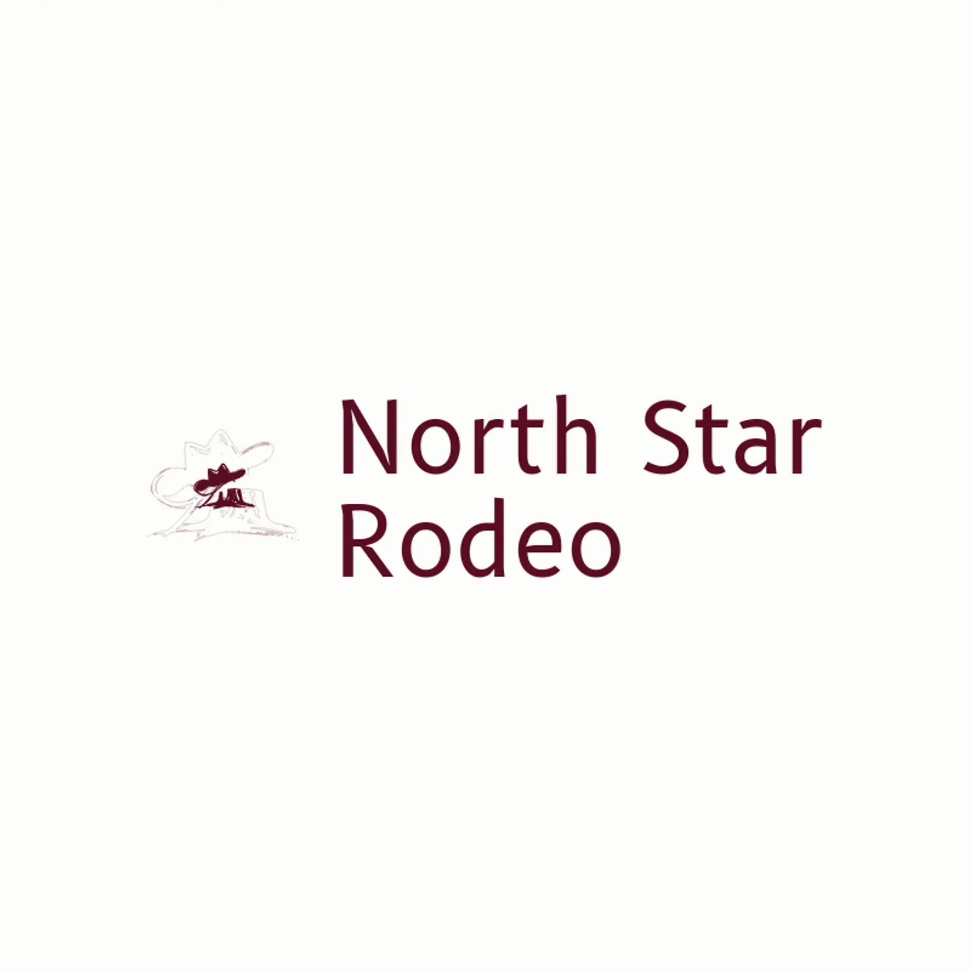 North Star Rodeo logo for cowboy