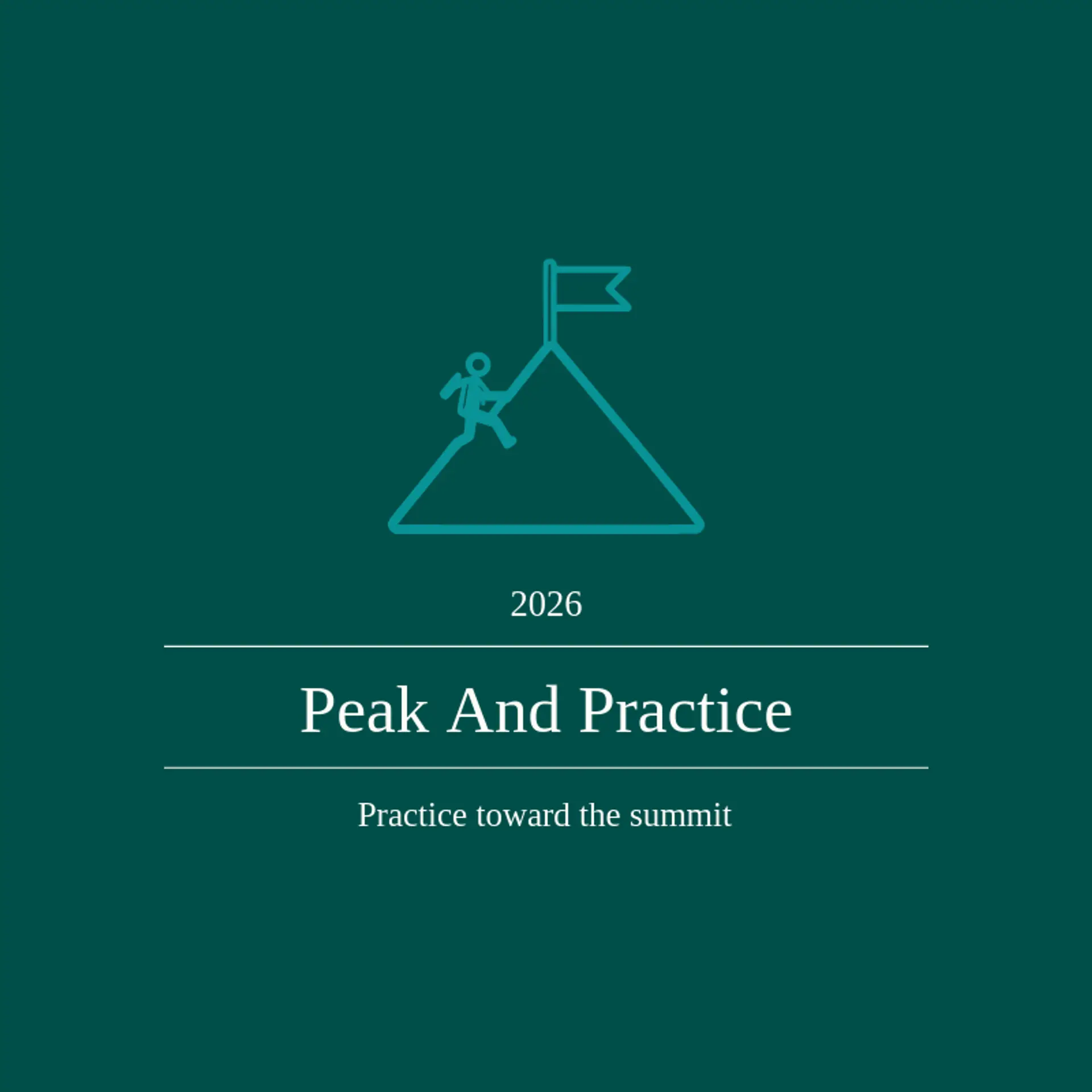 Peak and Practice logo for training