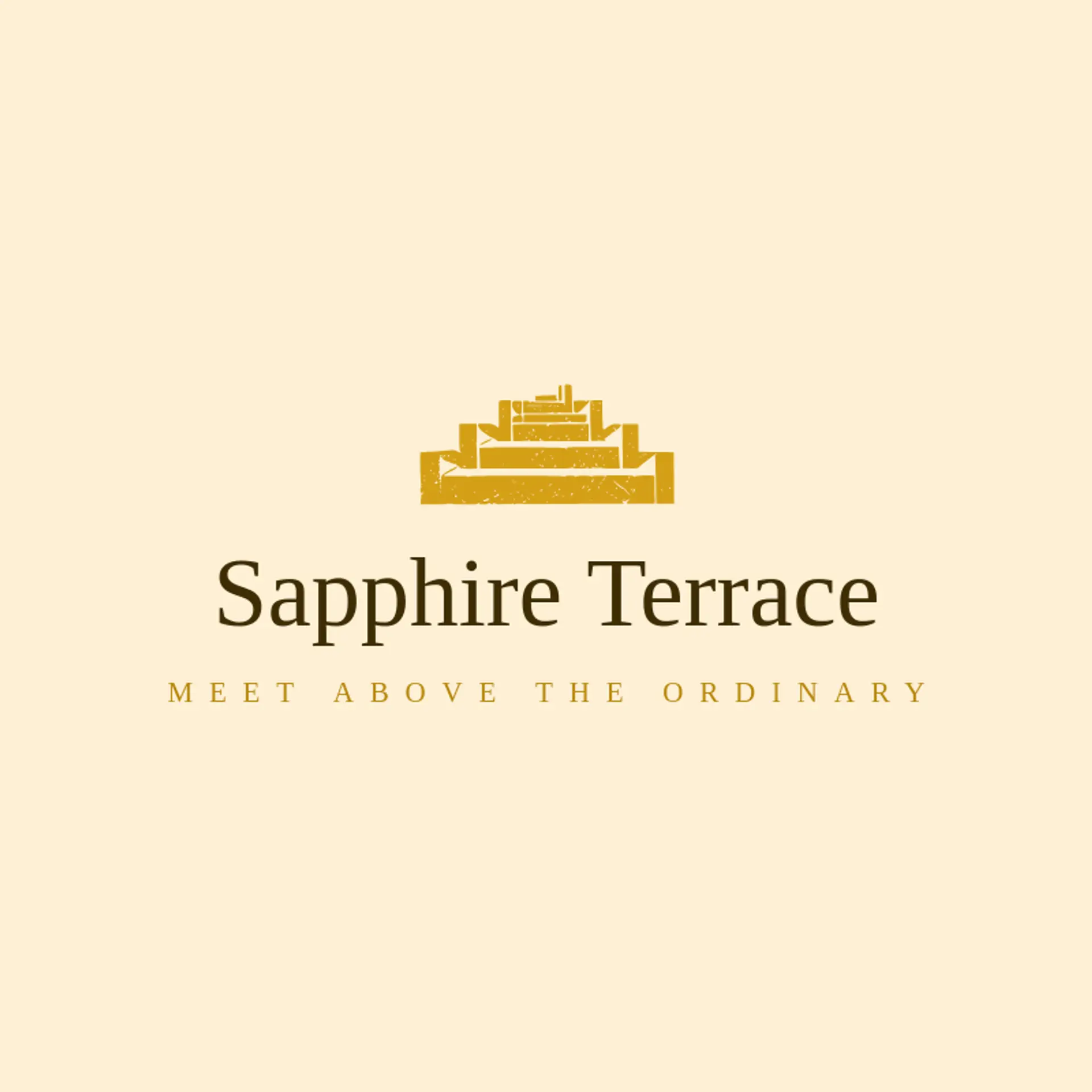Sapphire Terrace logo for art deco