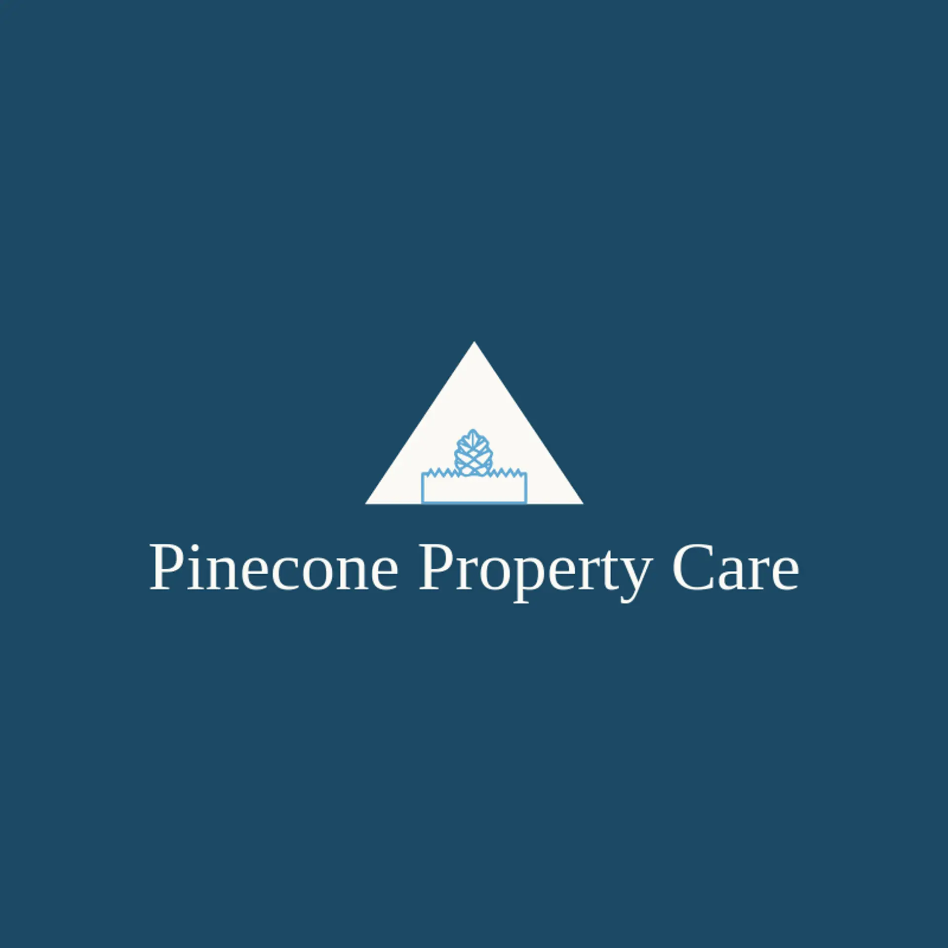 Pinecone Property Care logo for lawn service