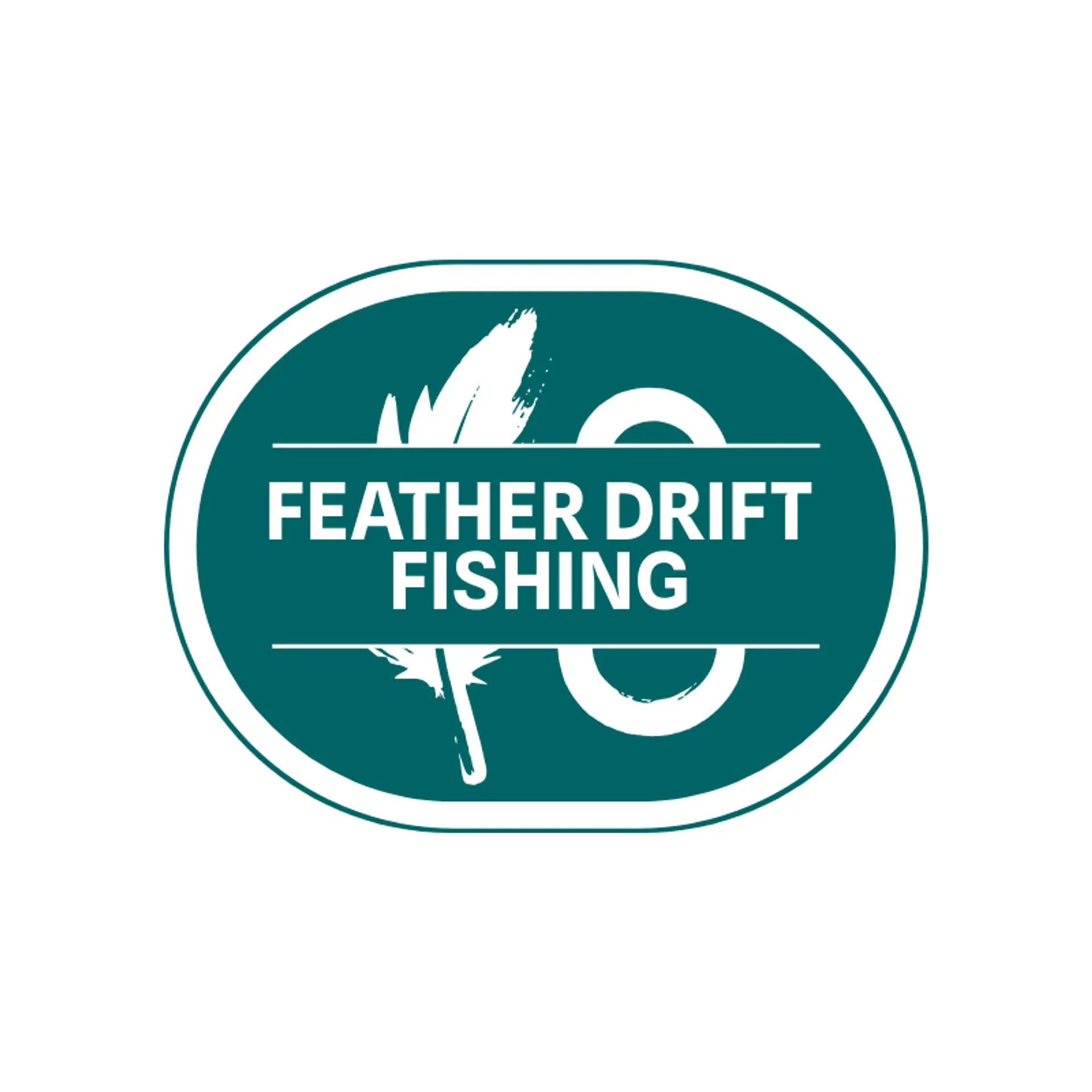 Feather Drift Fishing logo for fishing