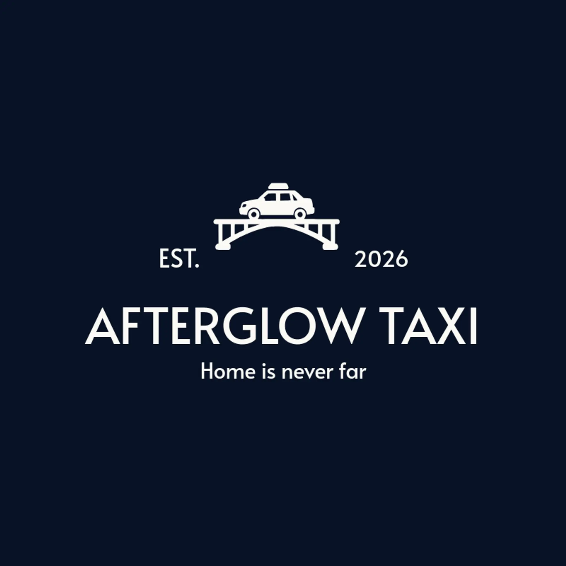 Afterglow Taxi logo for taxi