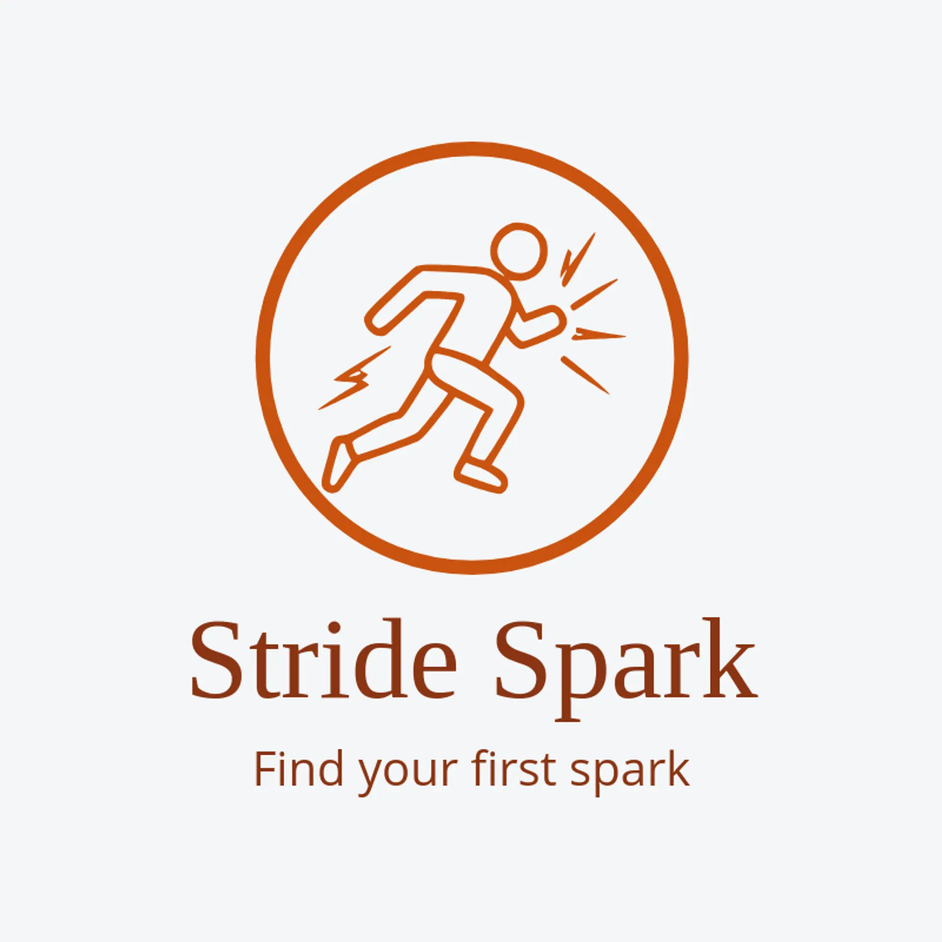Stride Spark logo for runner