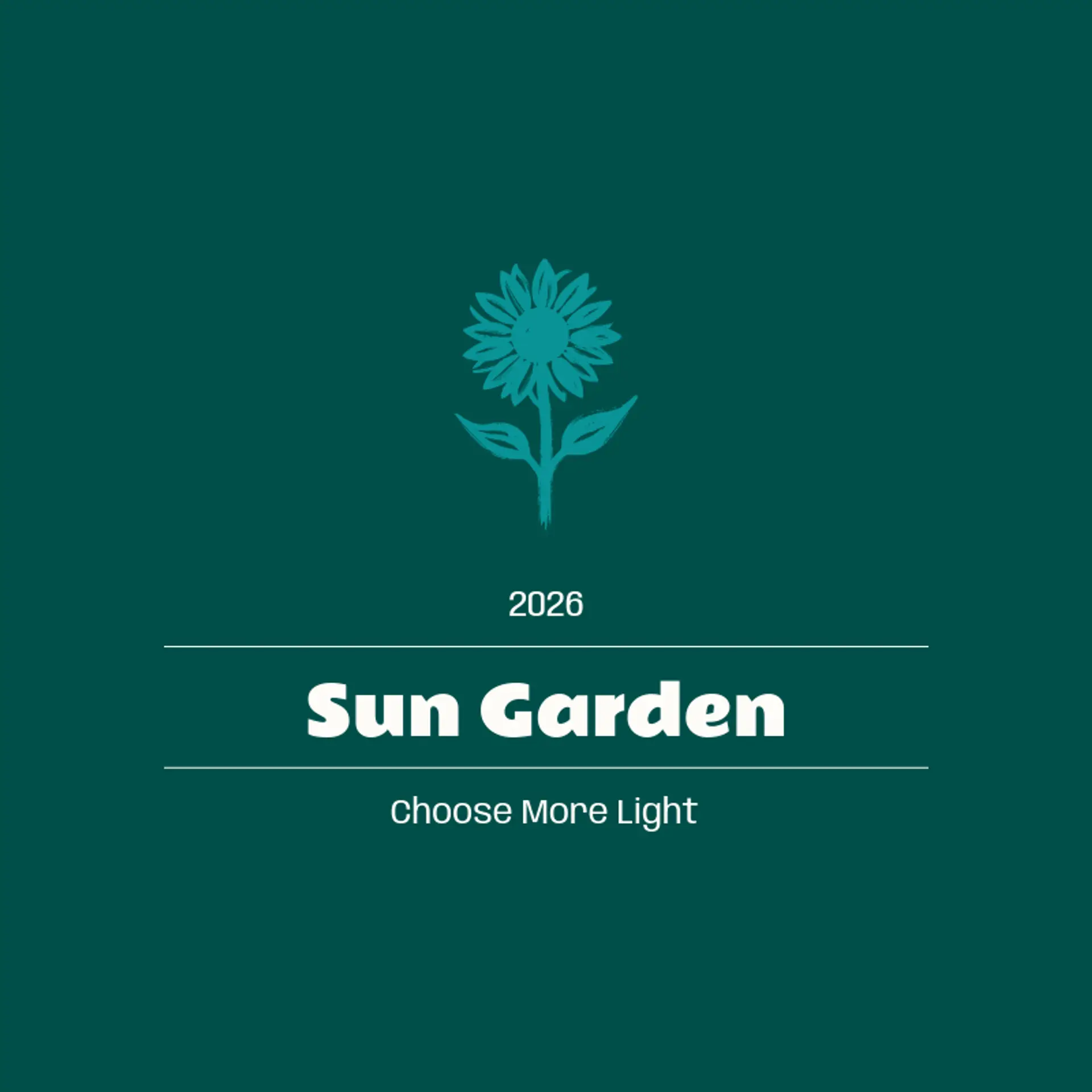 Sun Garden logo for flower