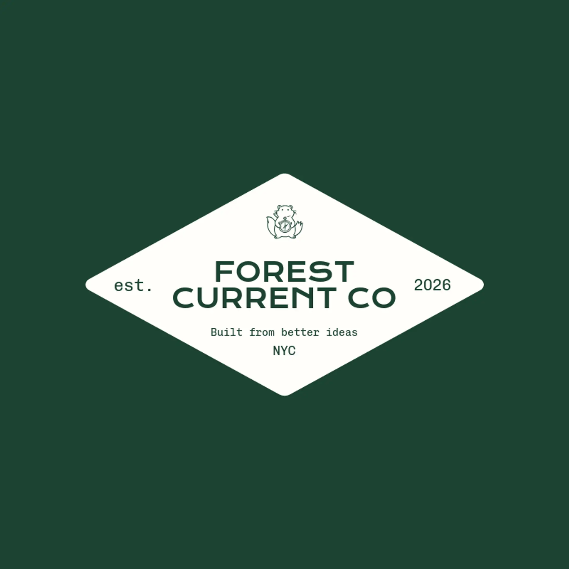 Forest Current Co logo for beaver