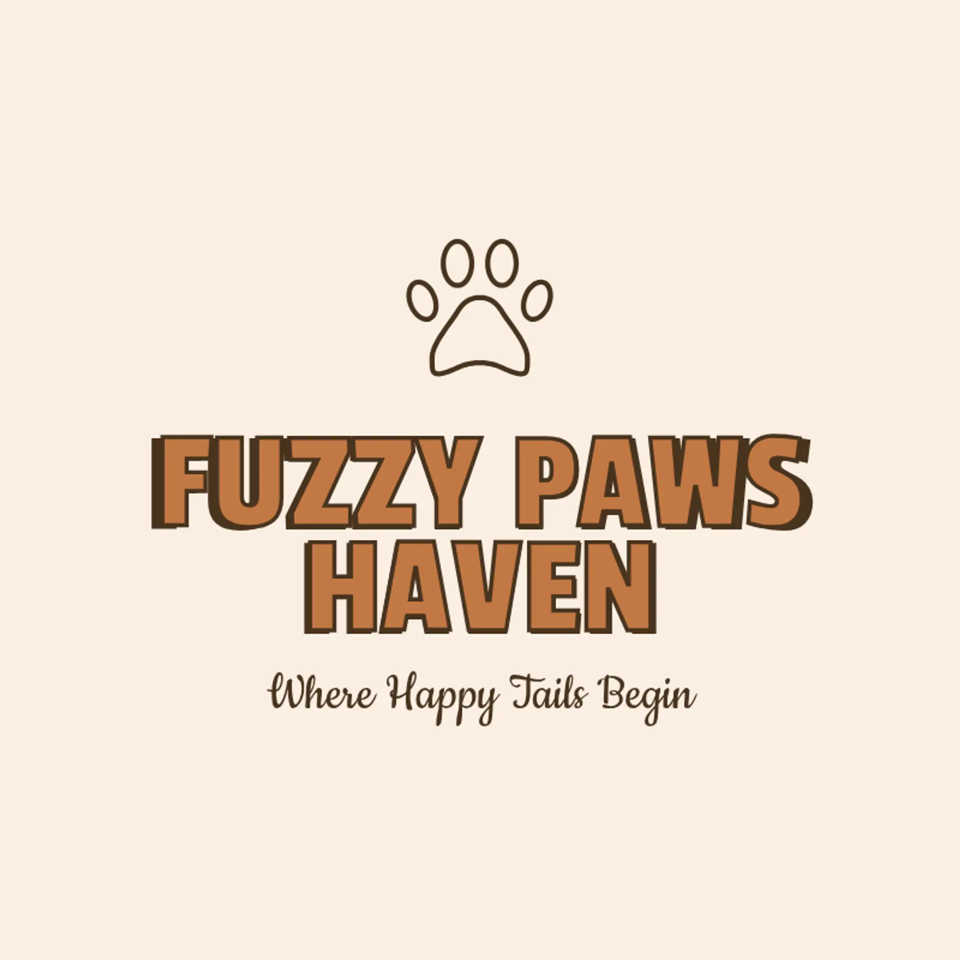 Fuzzy Paws Haven logo for pet