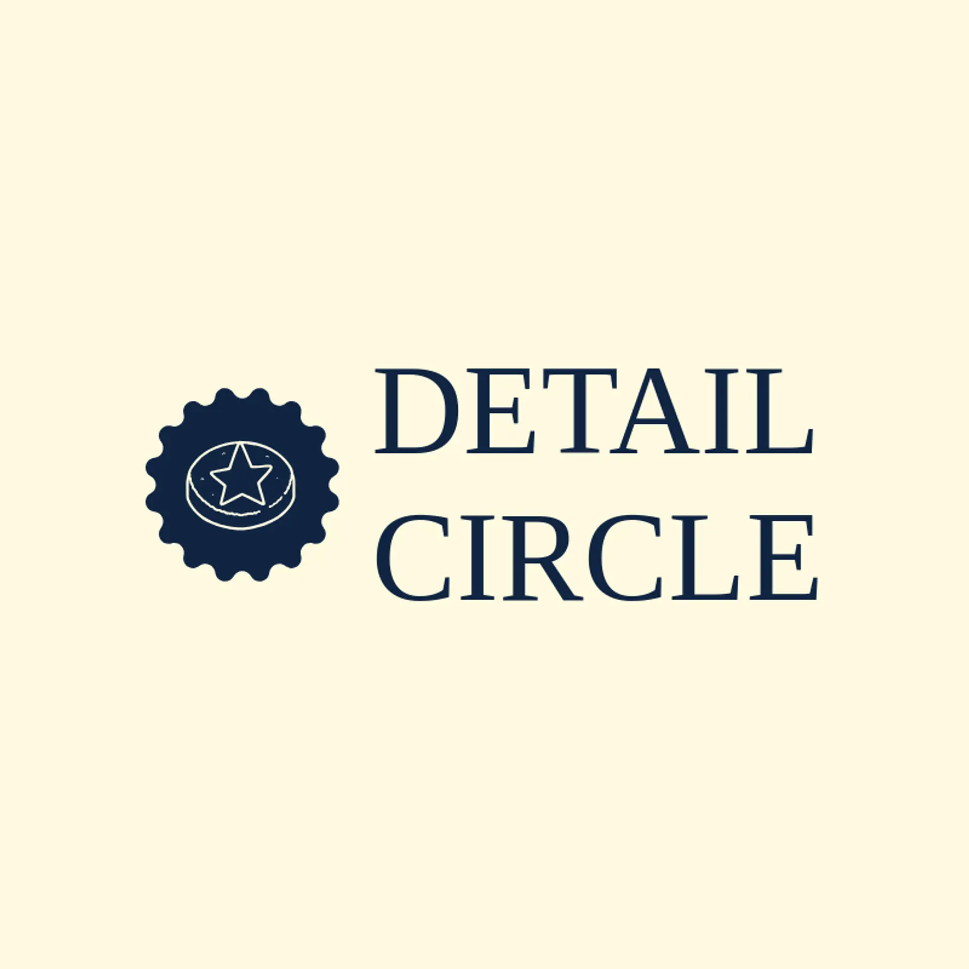 Detail Circle logo for auto detailing