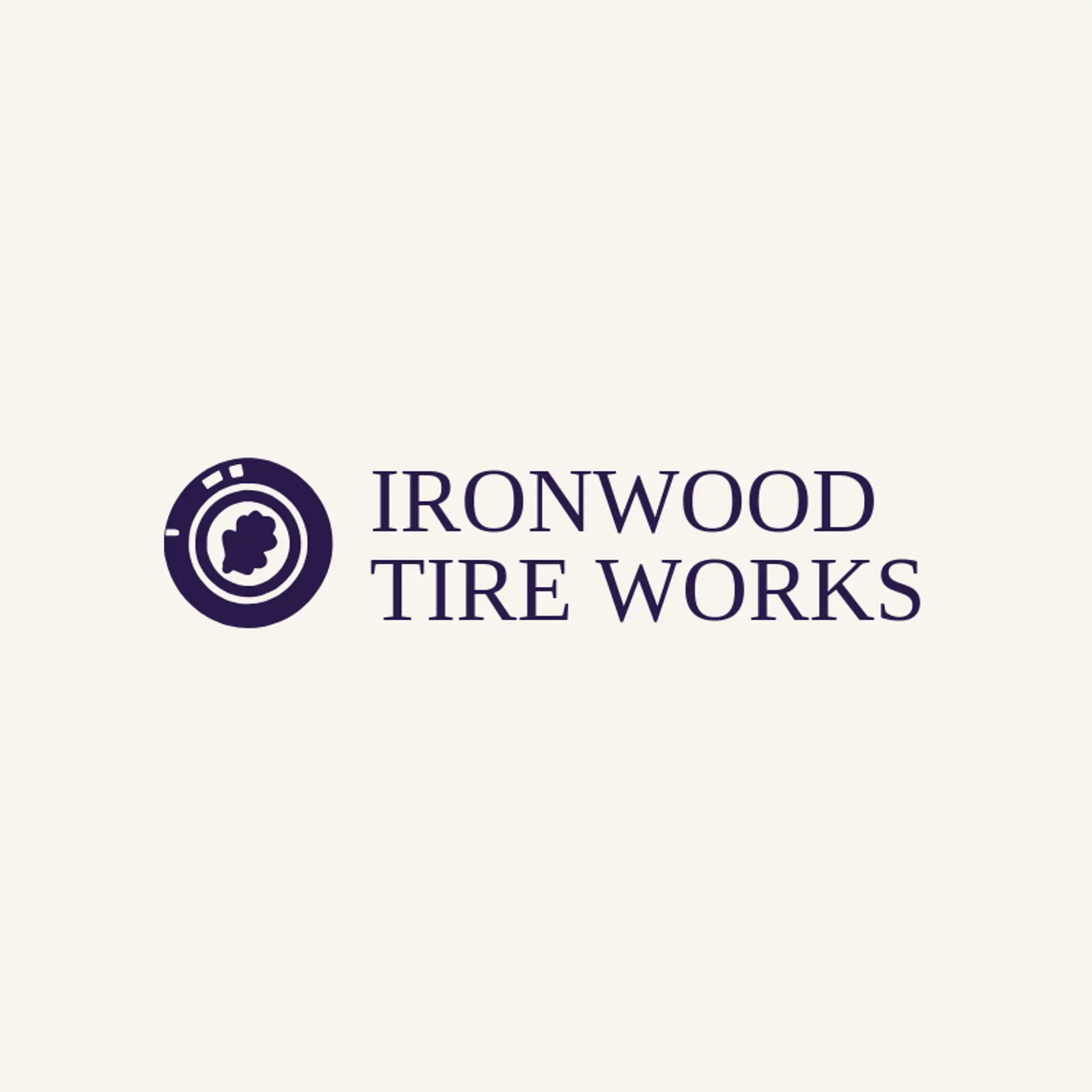 Ironwood Tire Works logo for tire shop