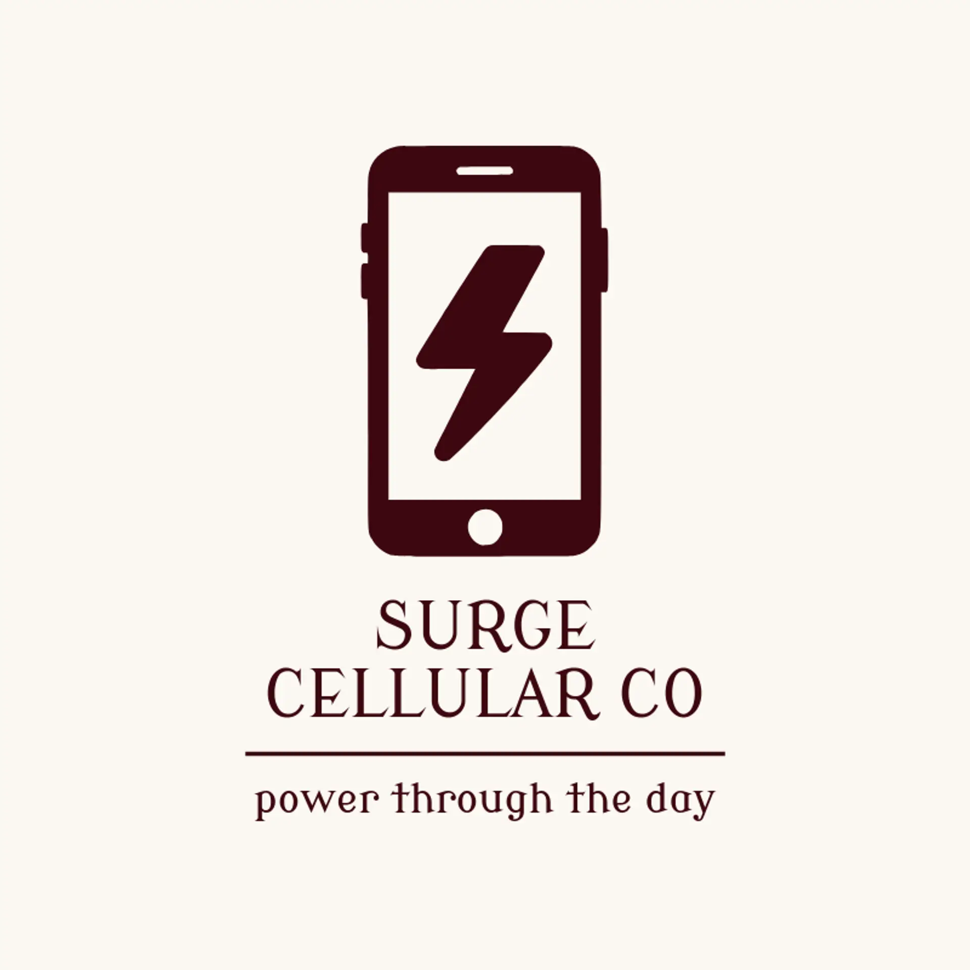 Surge Cellular Co logo for cell phone