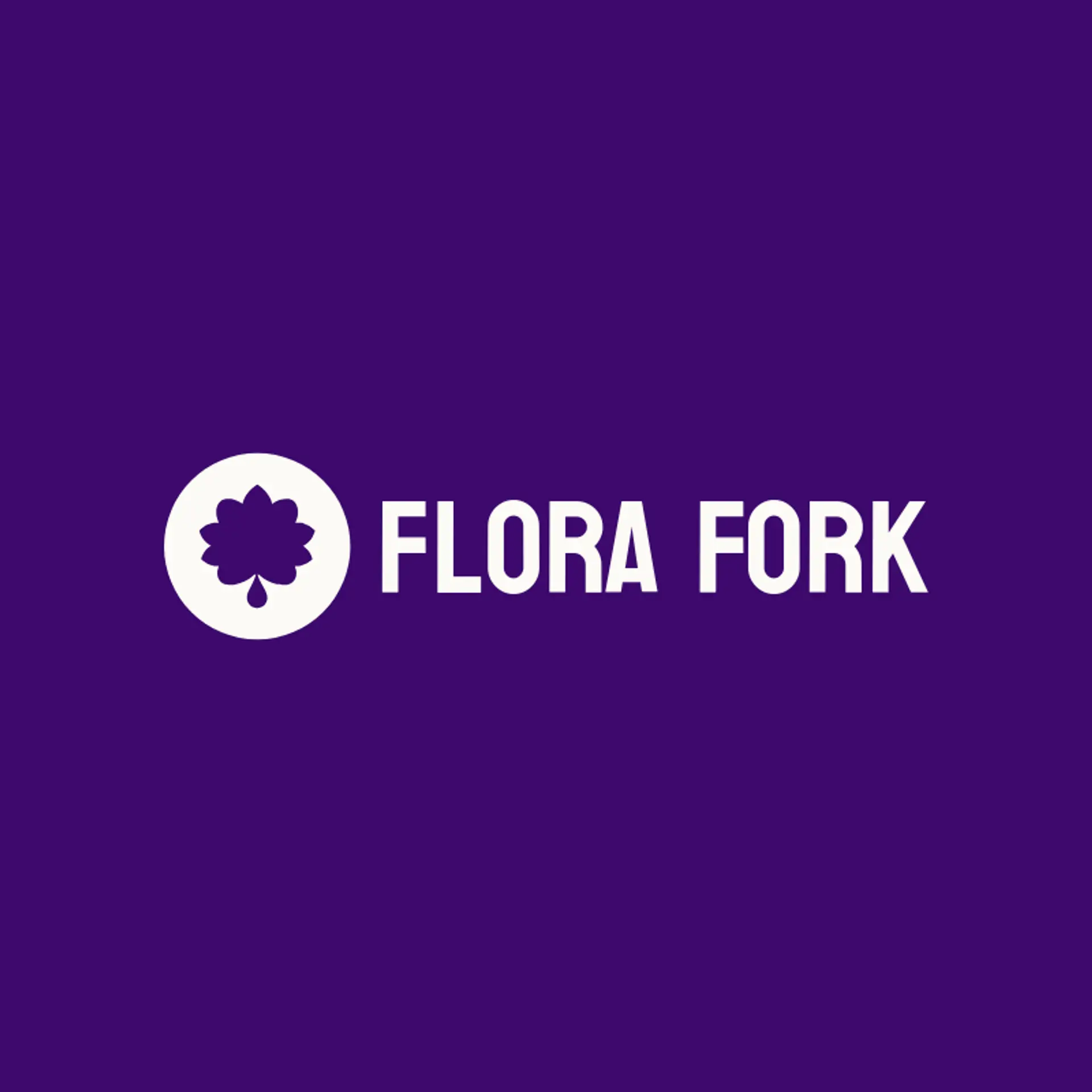 Flora Fork logo for vegan