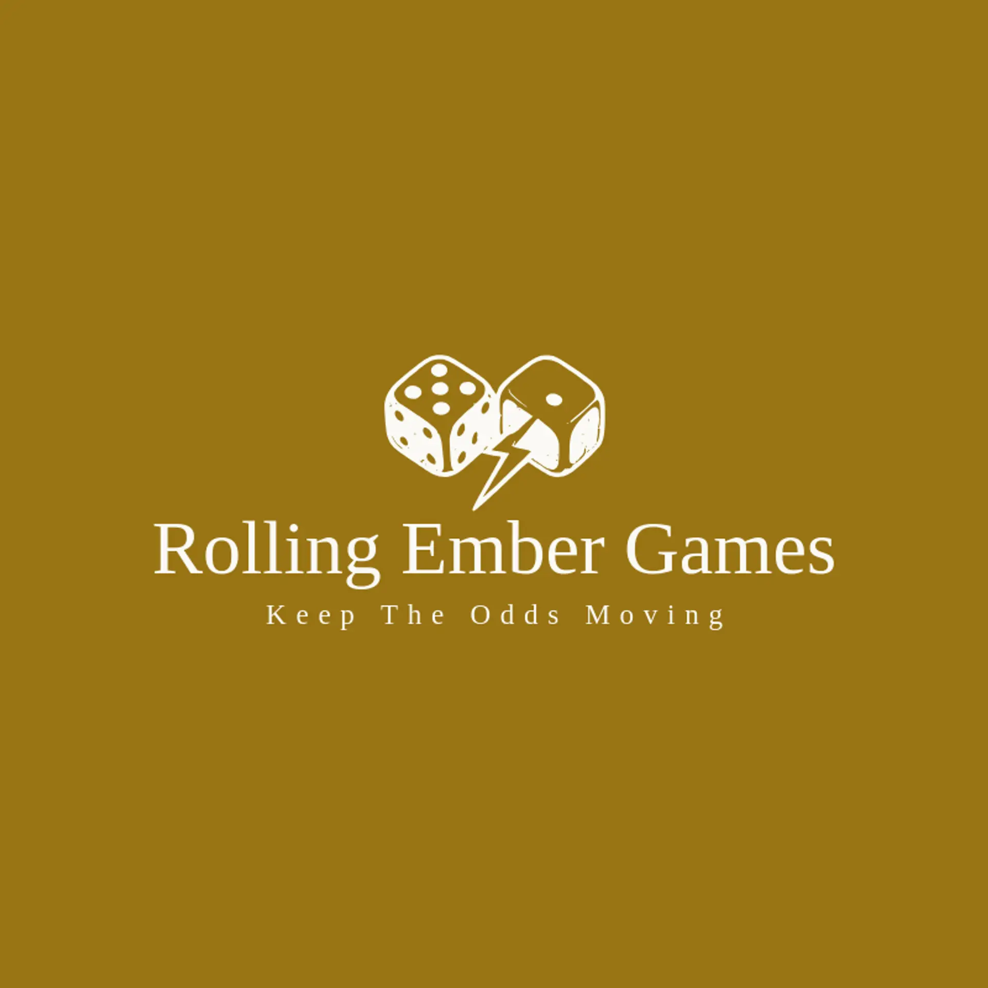 Rolling Ember Games logo for dice