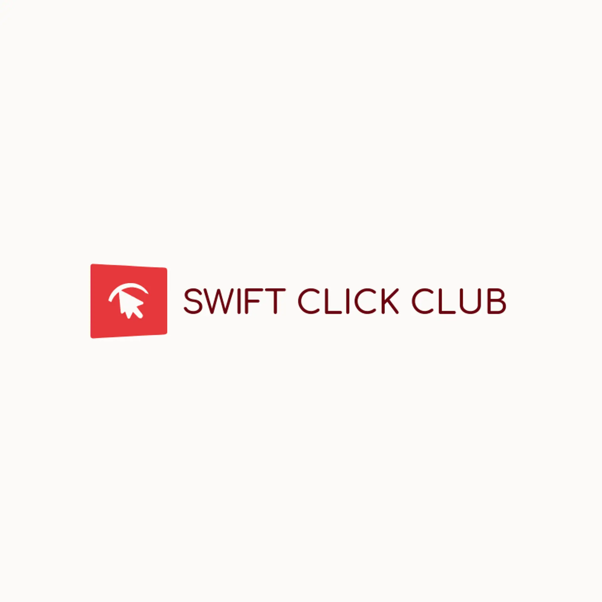 Swift Click Club logo for social media