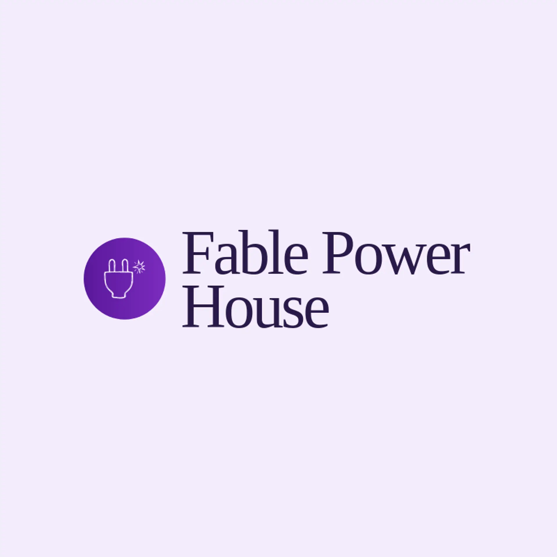 Fable Power House logo for plug