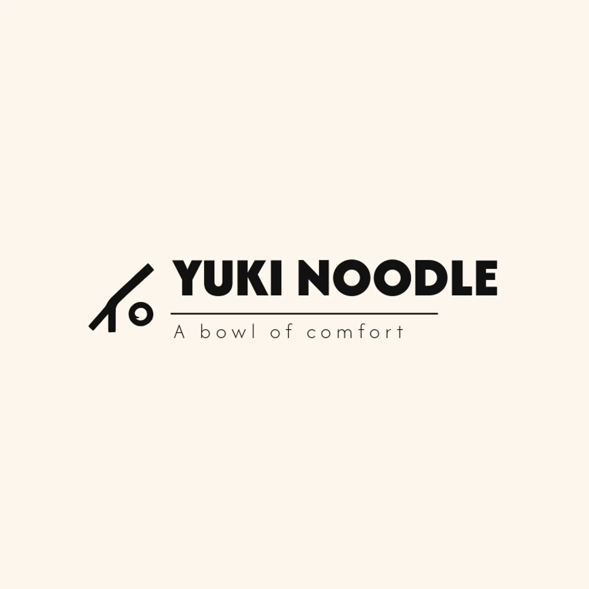 Yuki Noodle logo for japanese