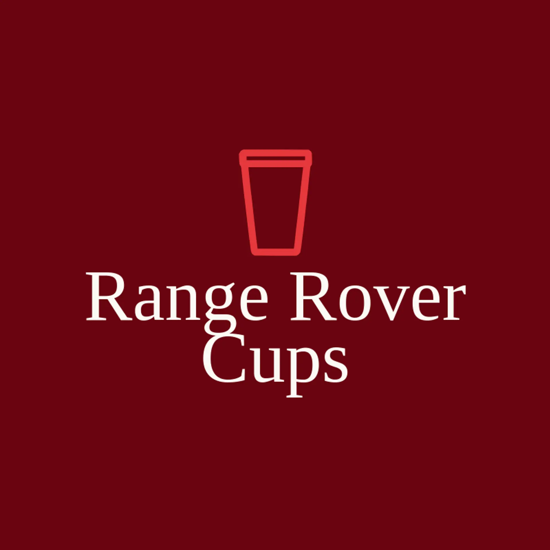 Range Rover Cups logo for tumbler