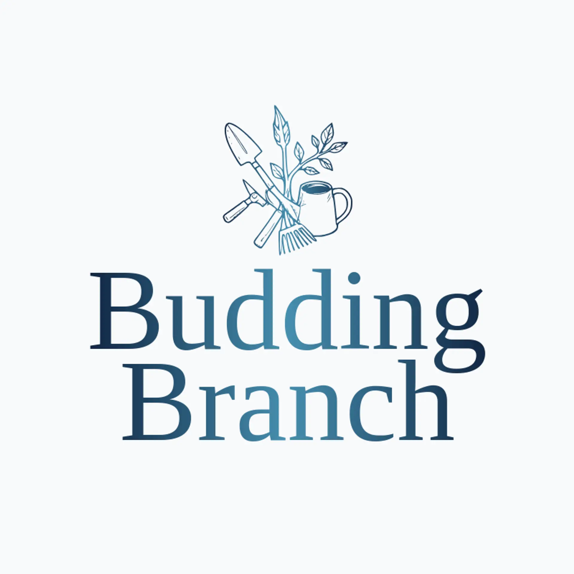 Budding Branch logo for gardening