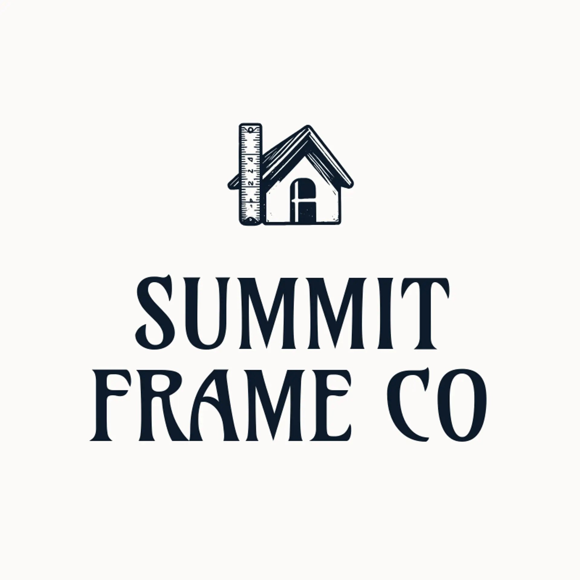 Summit Frame Co logo for construction company