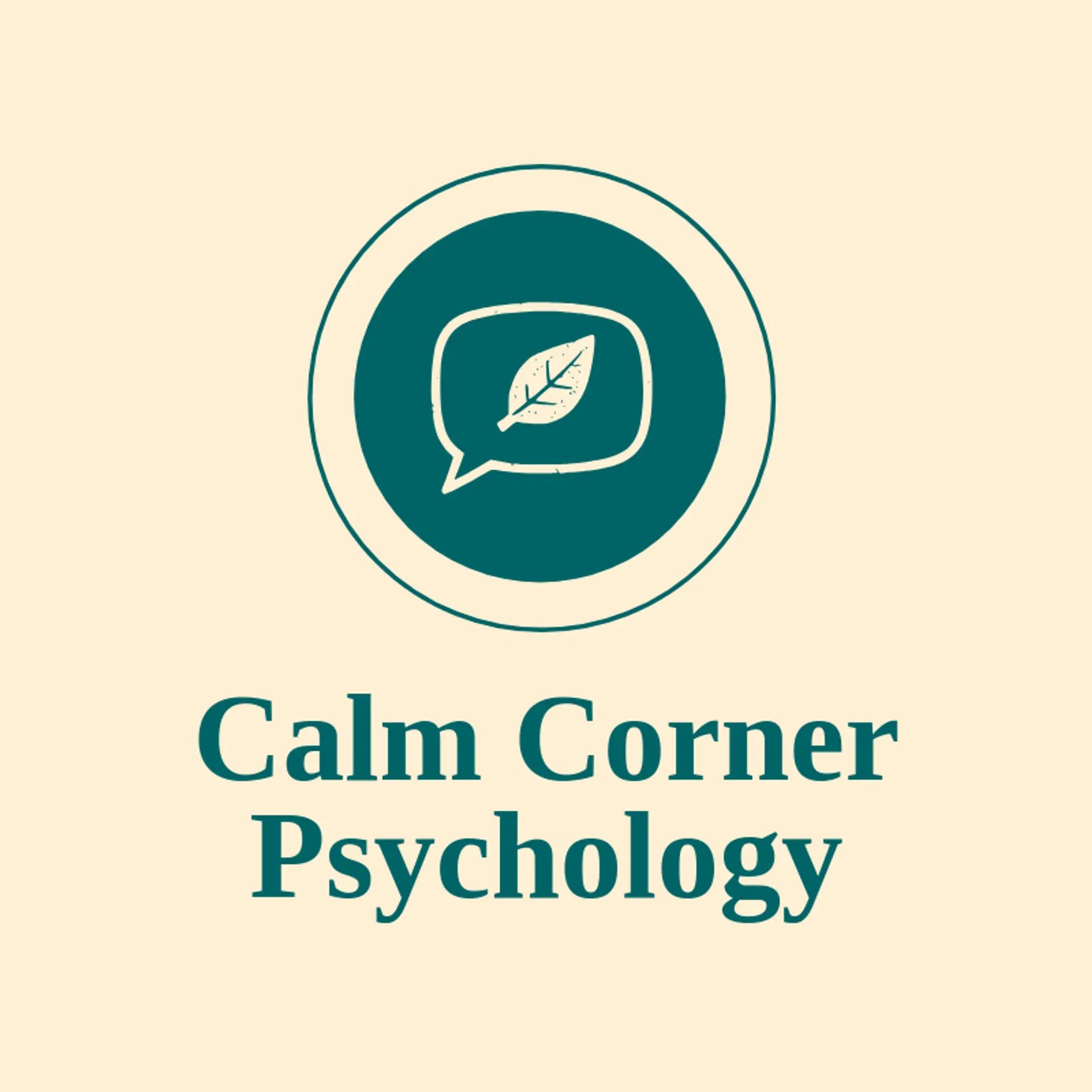 Calm Corner Psychology logo for psychologist