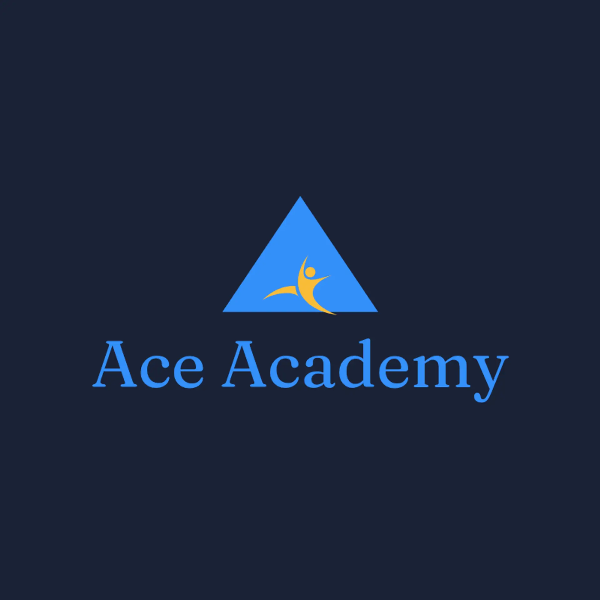 Ace Academy logo for sports academy