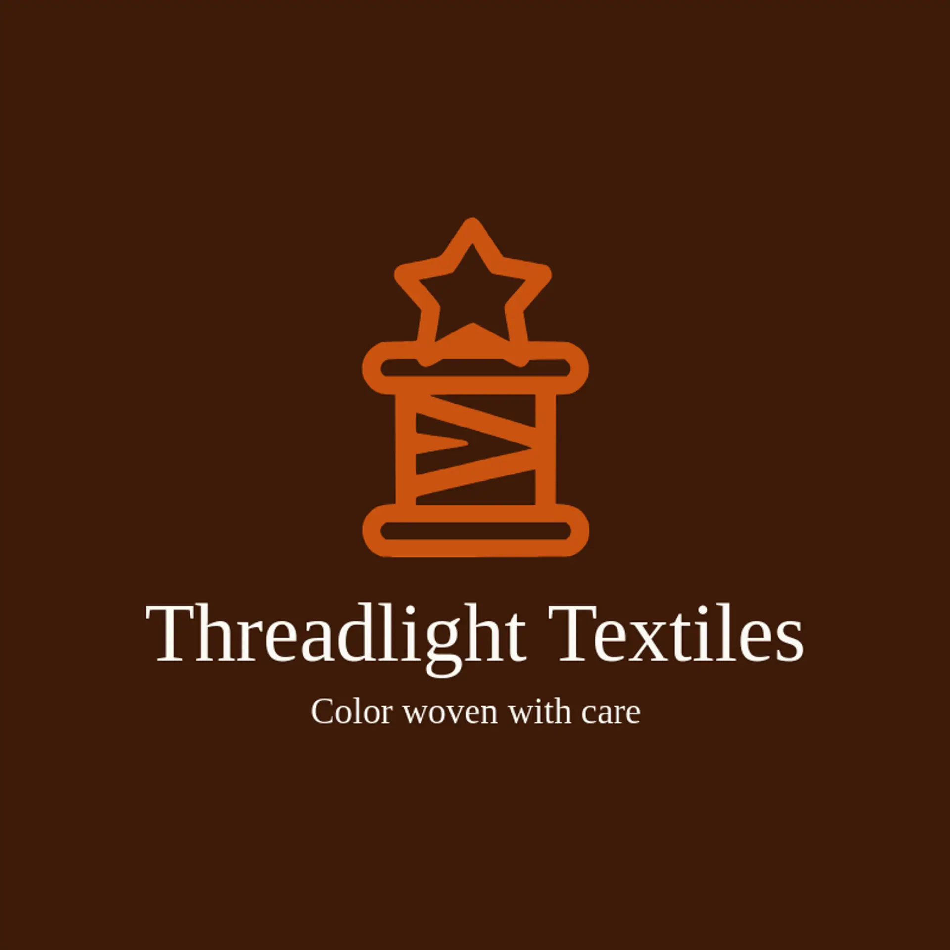 Threadlight Textiles logo for handmade