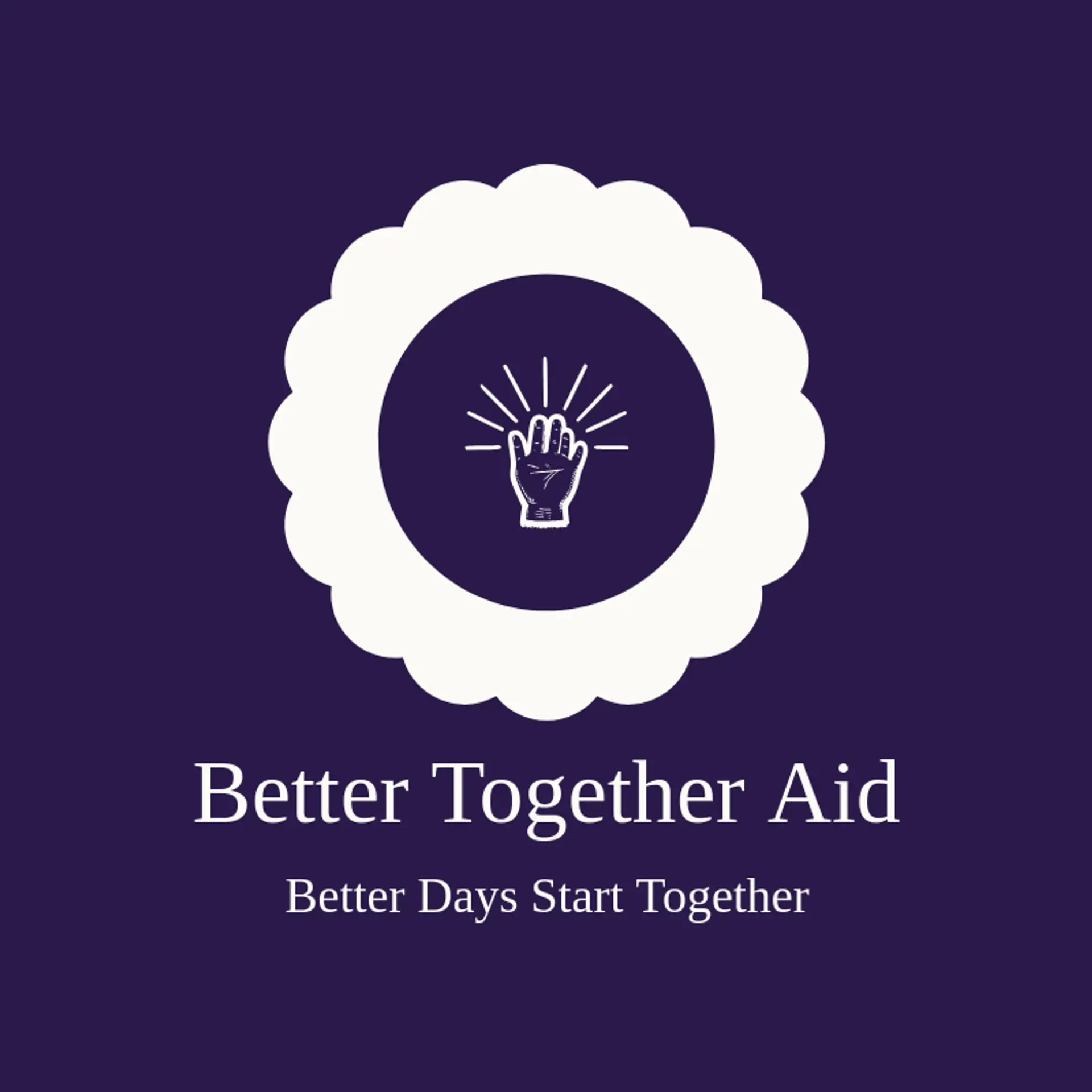 Better Together Aid logo for helping hand