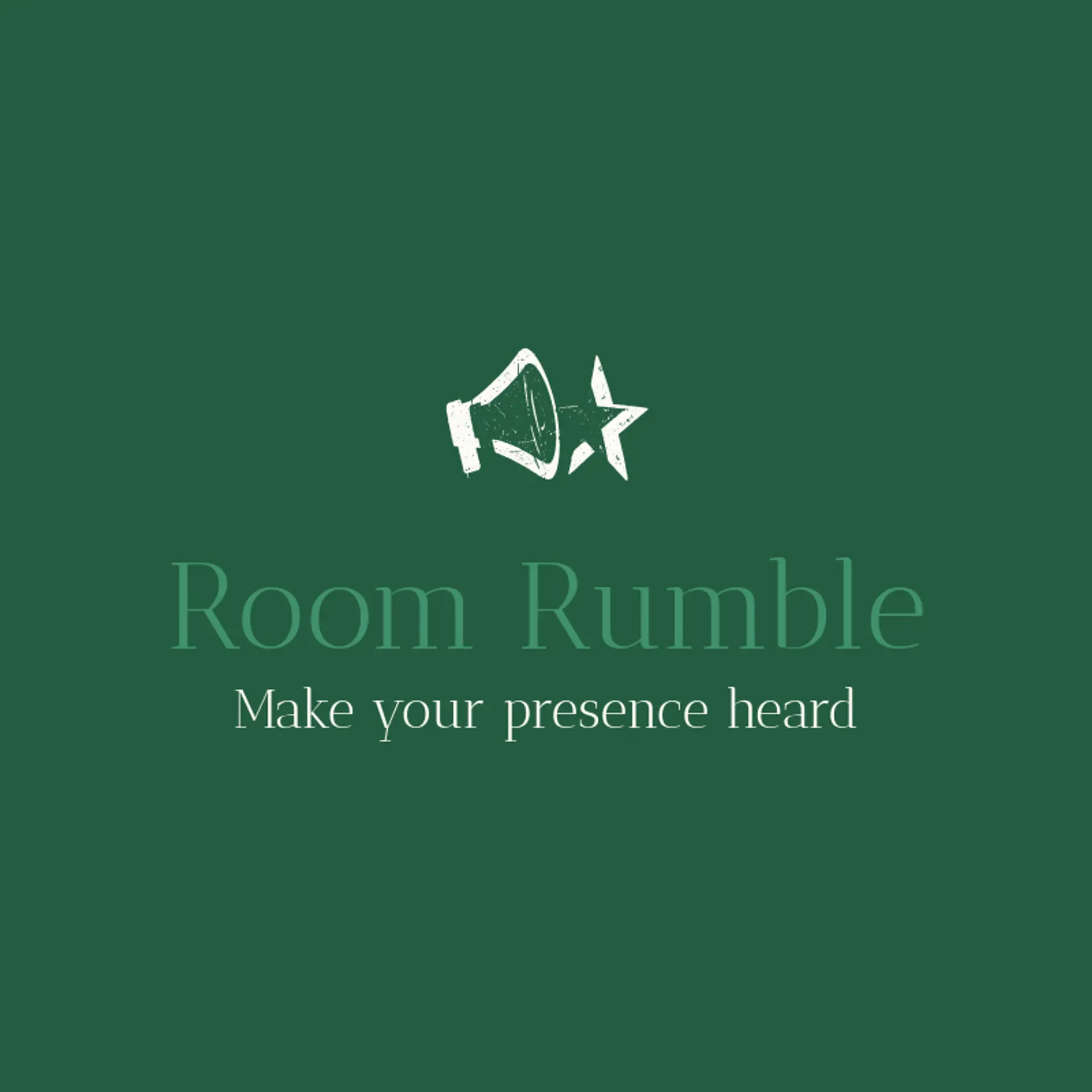Room Rumble logo for audio