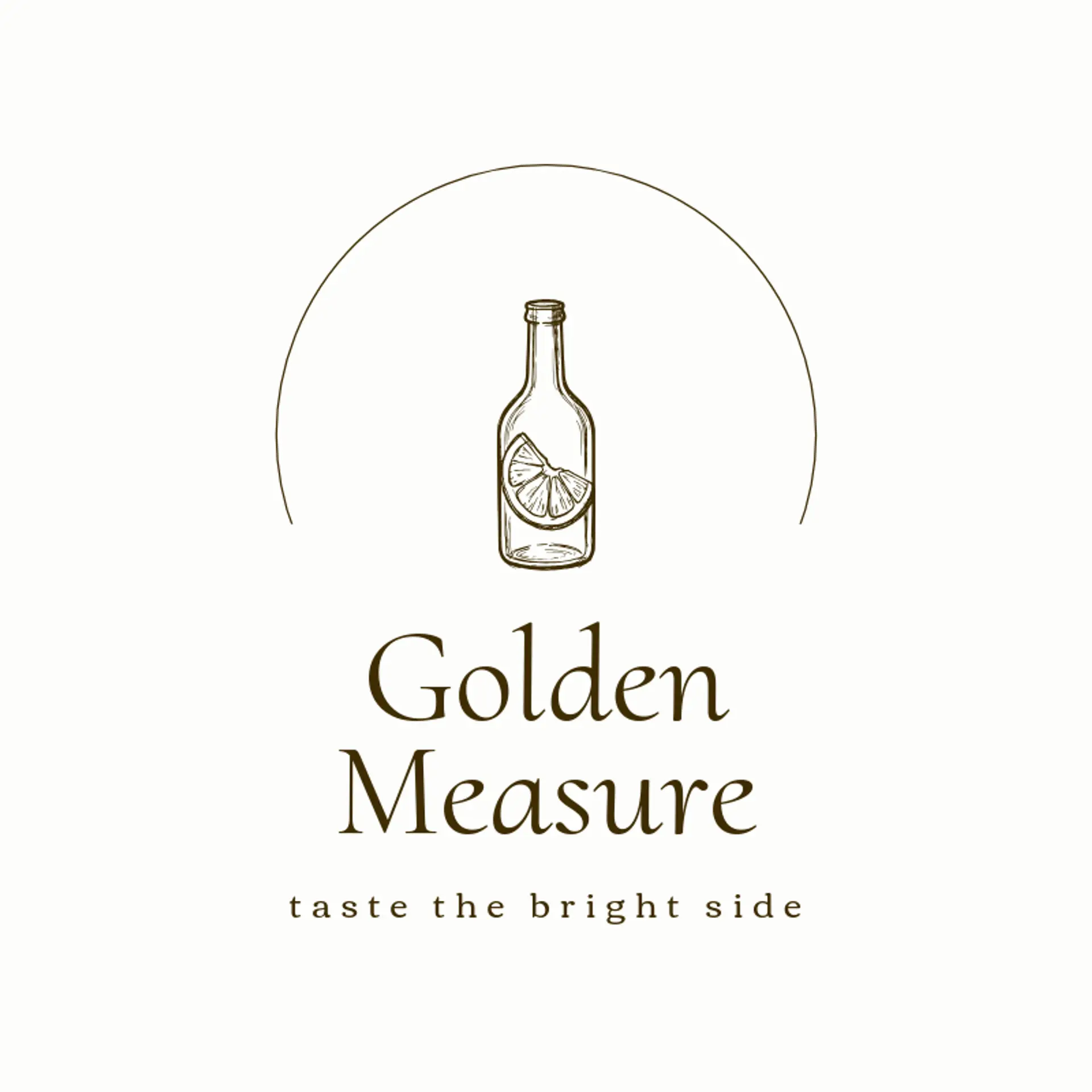 Golden Measure logo for alcohol