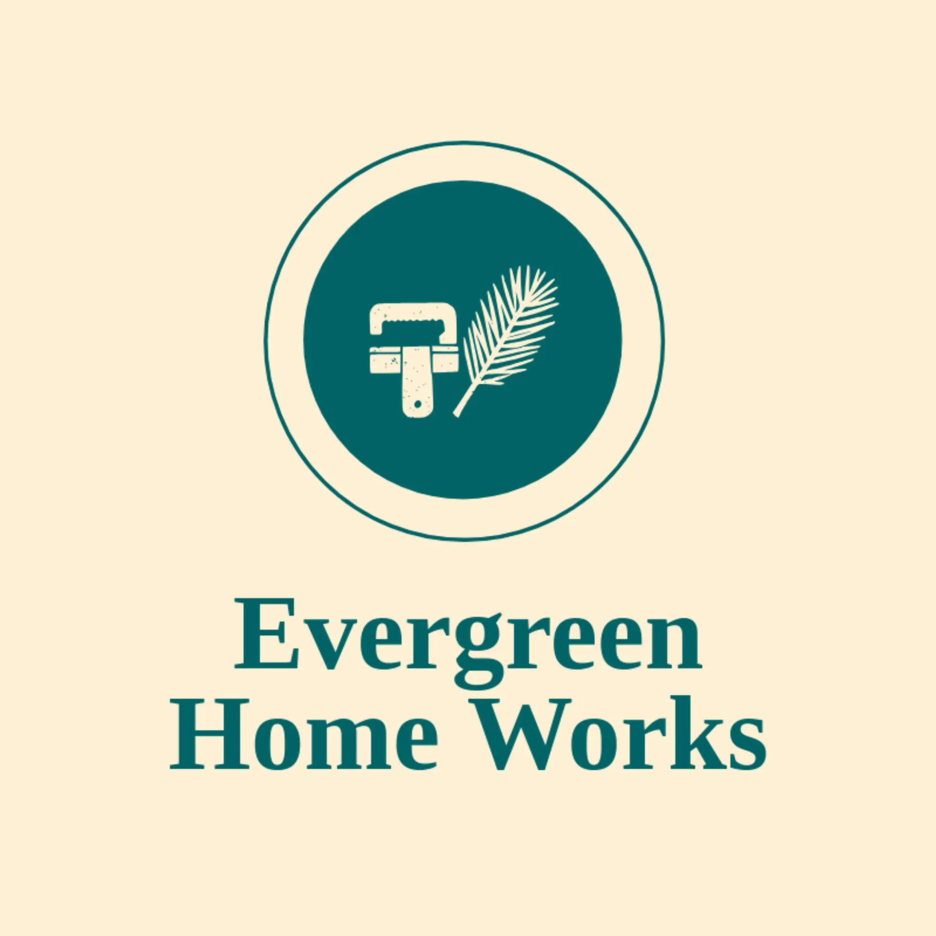 Evergreen Home Works logo for handyman services