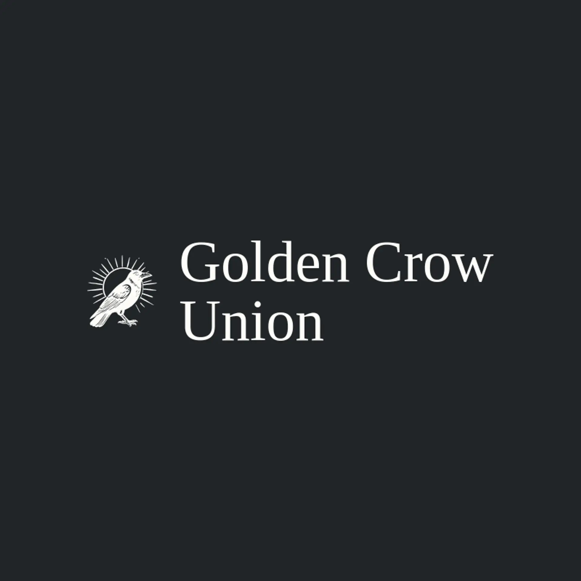Golden Crow Union logo for crow