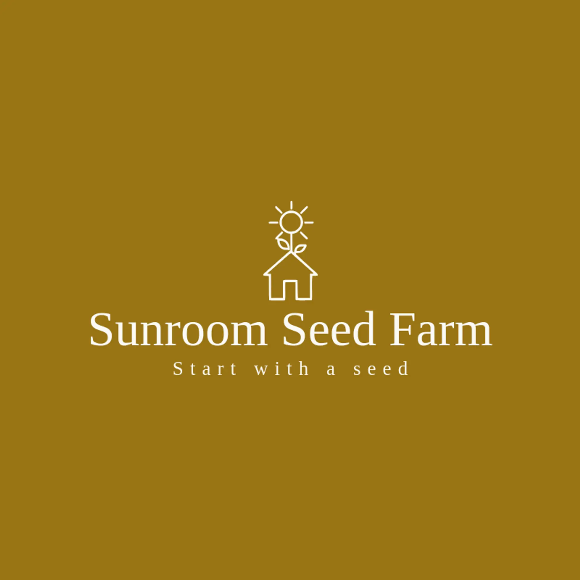 Sunroom Seed Farm logo for homestead