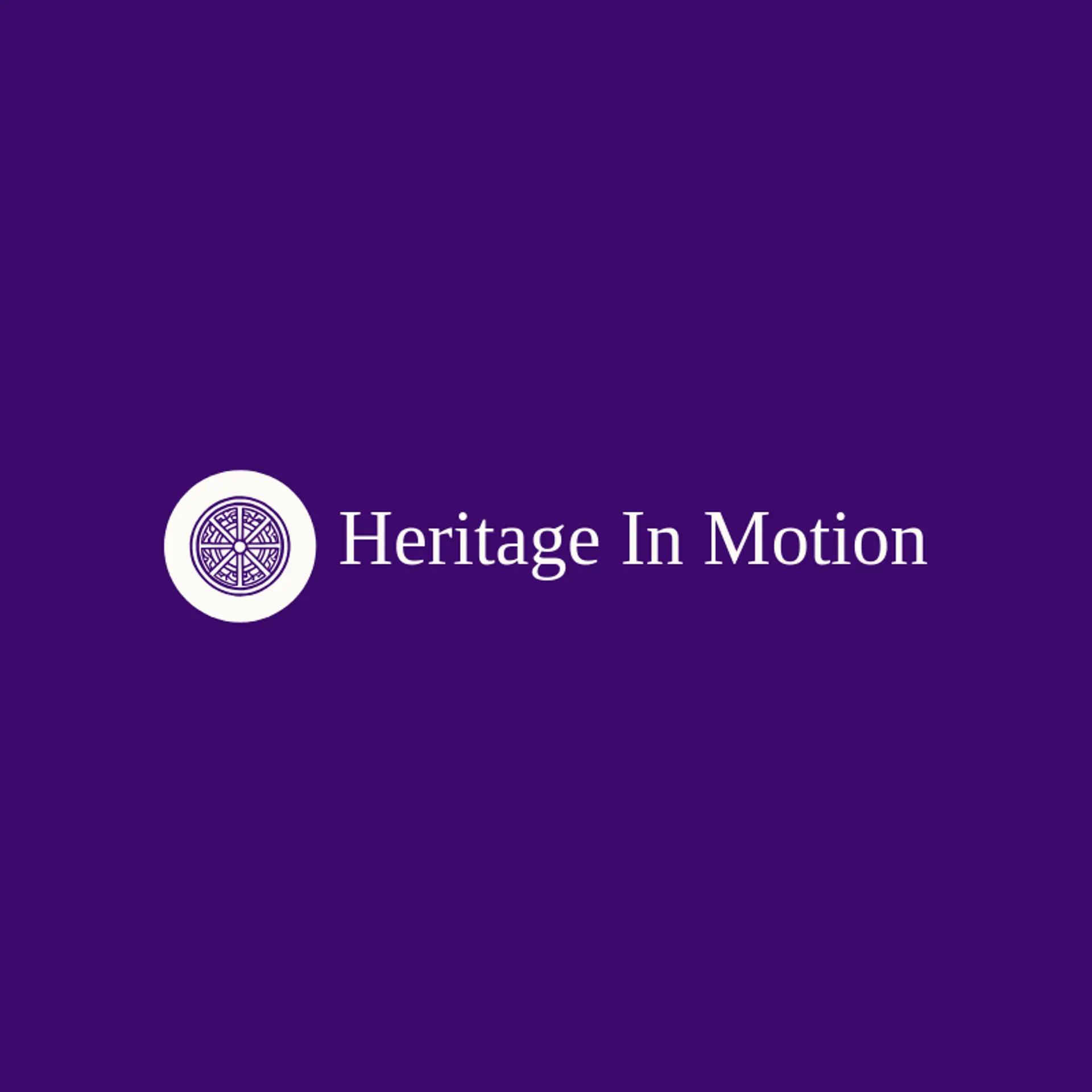 Heritage in Motion logo for culture