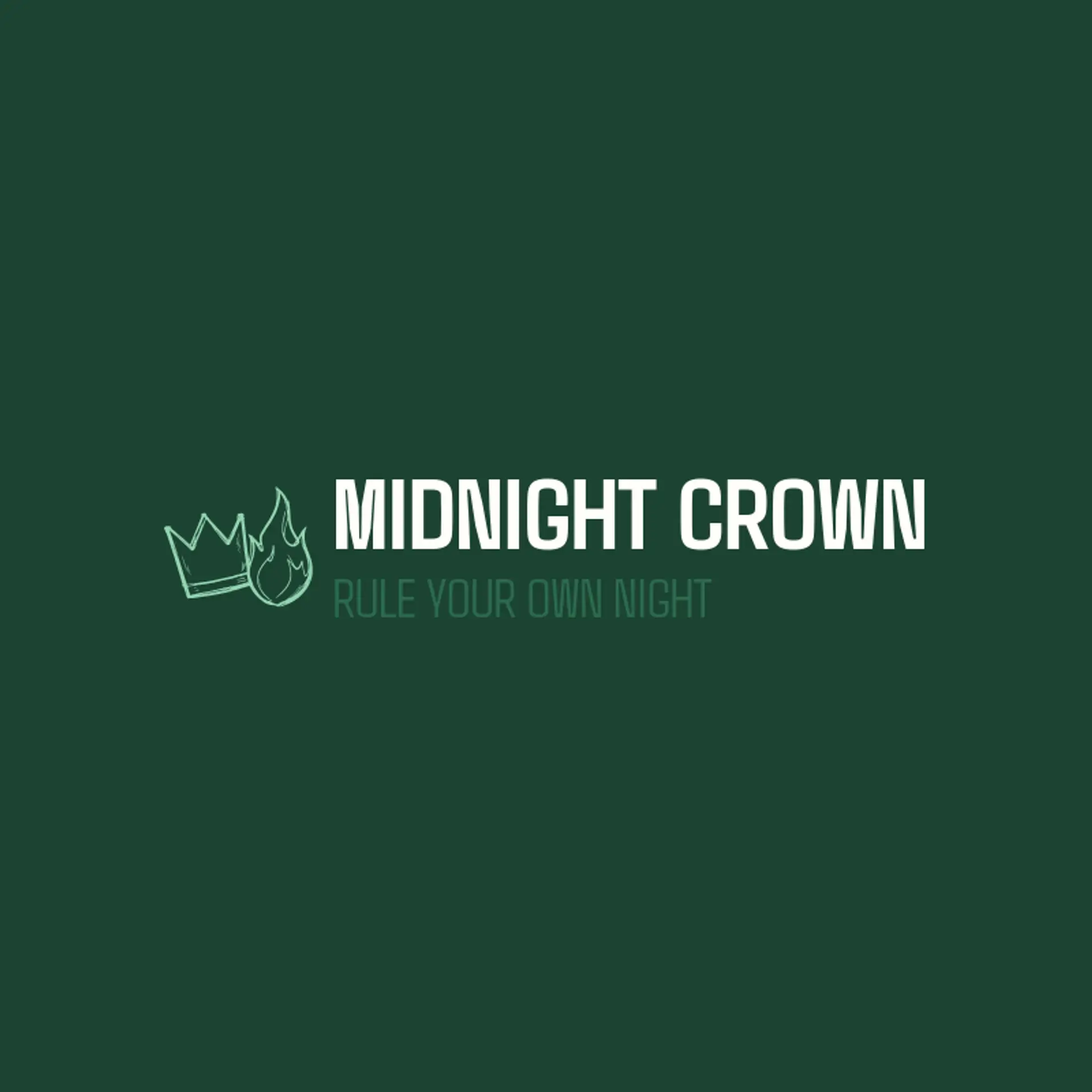 Midnight Crown logo for streetwear
